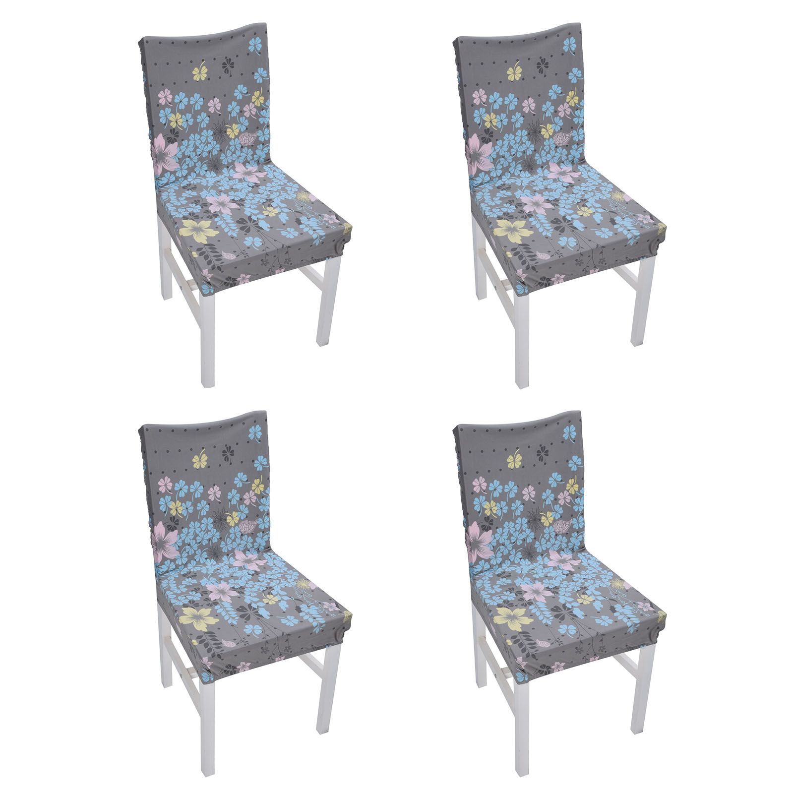 4Pcs Chair Slipcover High Elasticity Stylish Elegant Design Dustproof Dining Chair Cover for Hotel Office BanquetLittle Love - Image 3