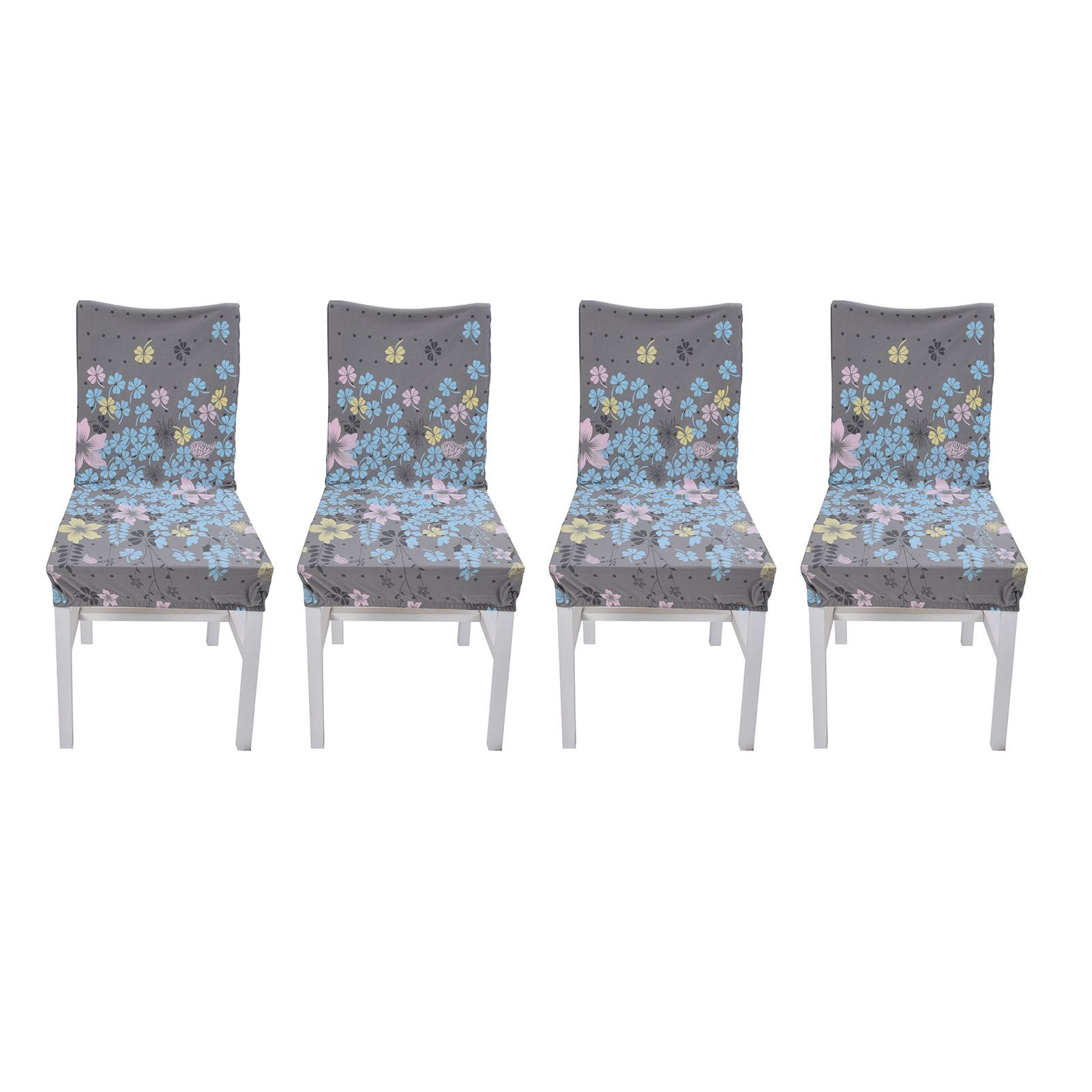 4Pcs Chair Slipcover High Elasticity Stylish Elegant Design Dustproof Dining Chair Cover for Hotel Office BanquetLittle Love - Image 8