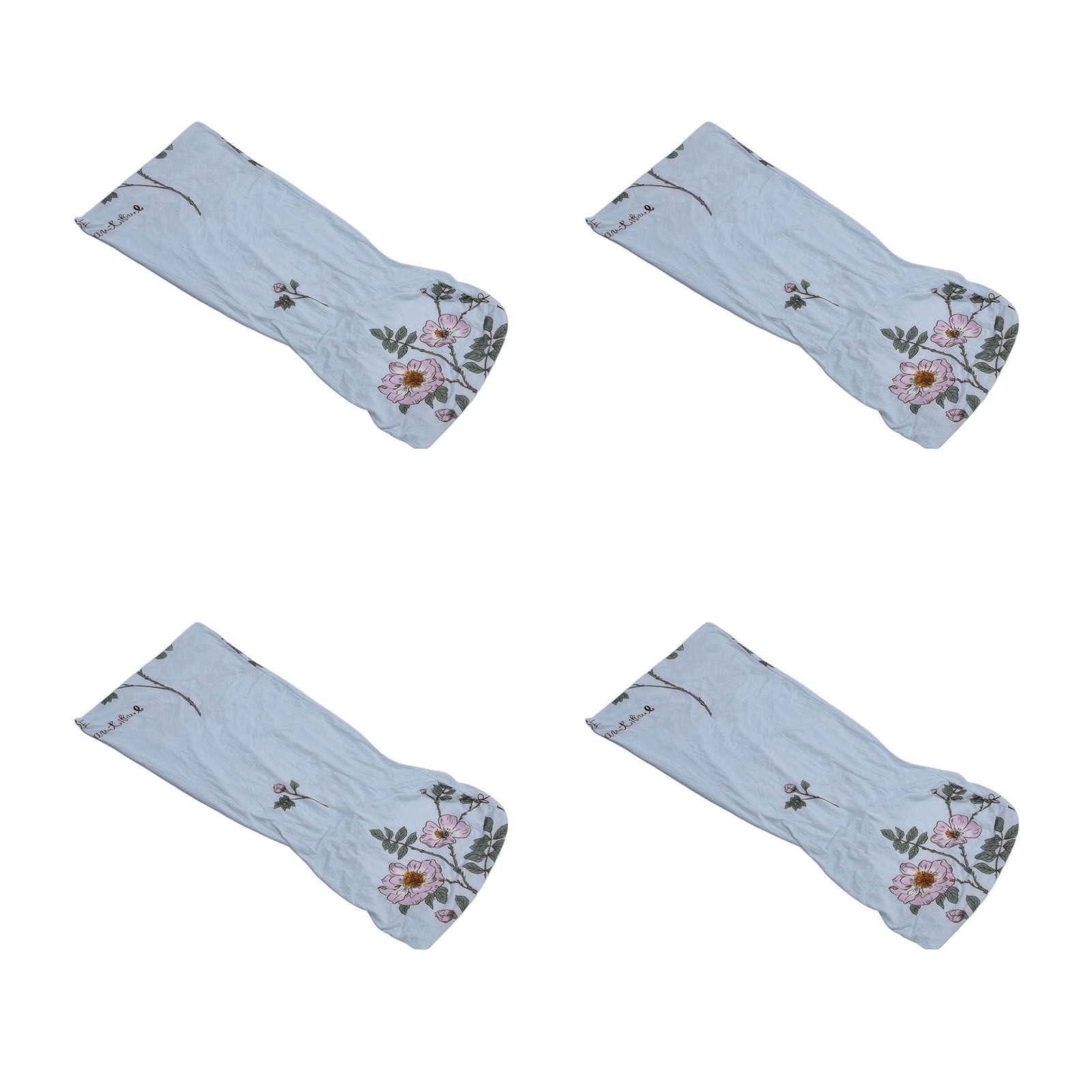 4Pcs Chair Slipcover High Elasticity Stylish Elegant Design Dustproof Dining Chair Cover for Hotel Office BanquetRose Spread - Image 6