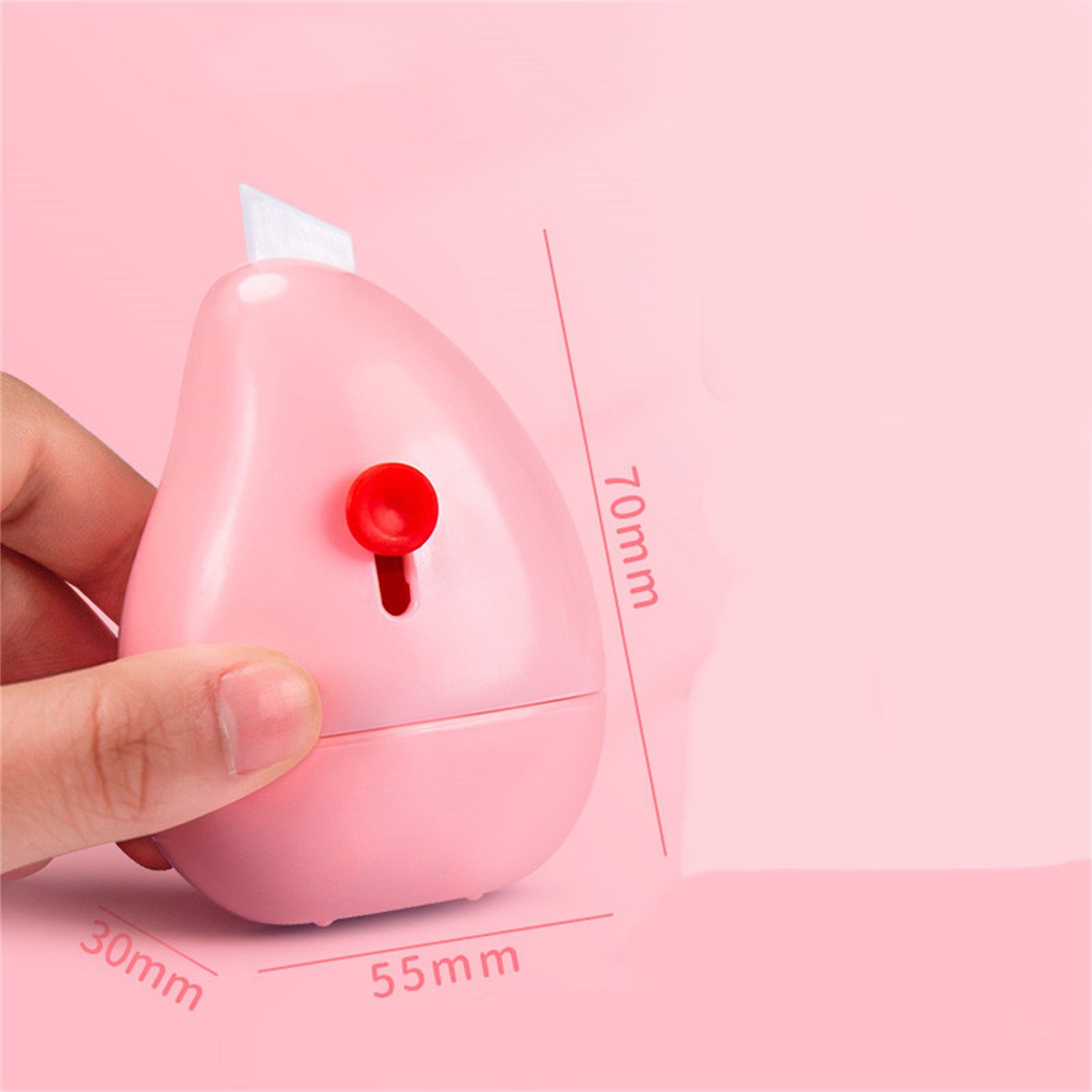 Identity Protection Roller Stamps Effective Cover Protect Intimacy Mini Portable Box Cutter for Household Express Station Pink - Image 2