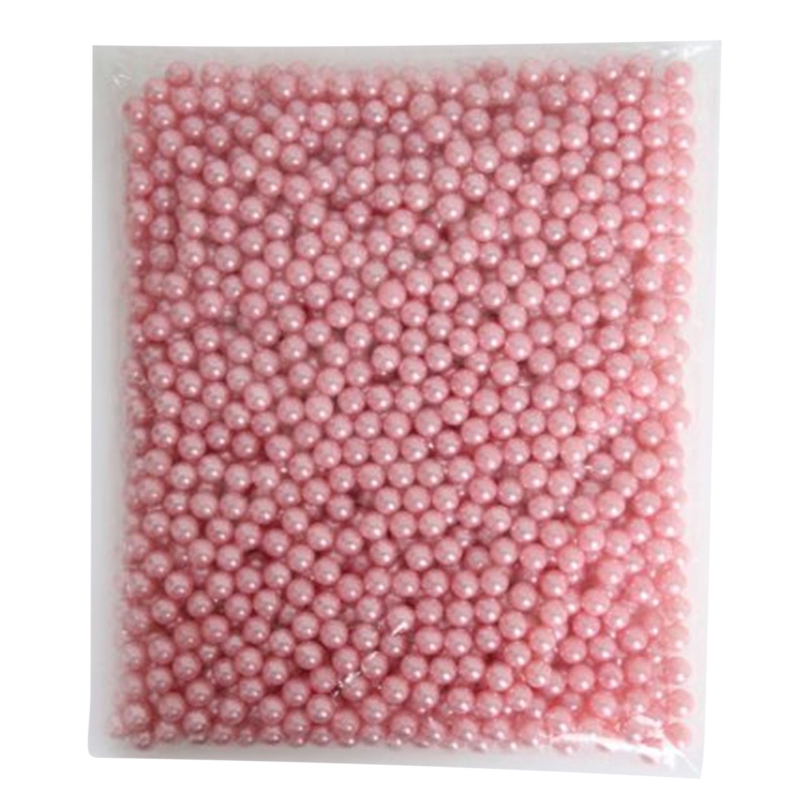 Makeup Brush Holders Multipurpose Acrylic Makeup Storage Box for Bathroom Vanity Countertop One Packet of Pink Pearls (Approx. 250g/8.8oz) - Image 1