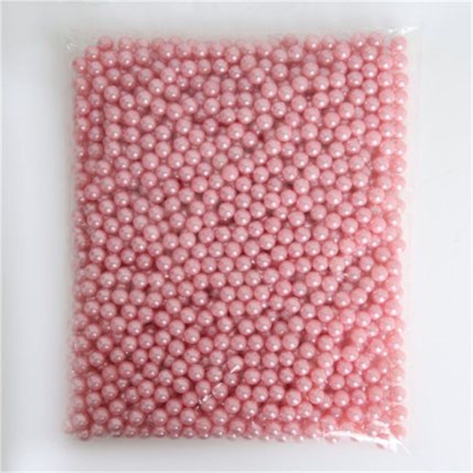 Makeup Brush Holders Multipurpose Acrylic Makeup Storage Box for Bathroom Vanity Countertop One Packet of Pink Pearls (Approx. 250g/8.8oz) - Image 2