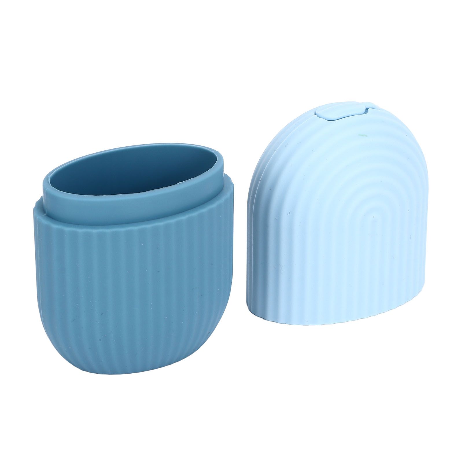 Face Icer Pain Relief Nonslip Grip Durable Silicone Easy Operation Ice Face Mold for Face Massage Skin Care Light Blue - Image 1