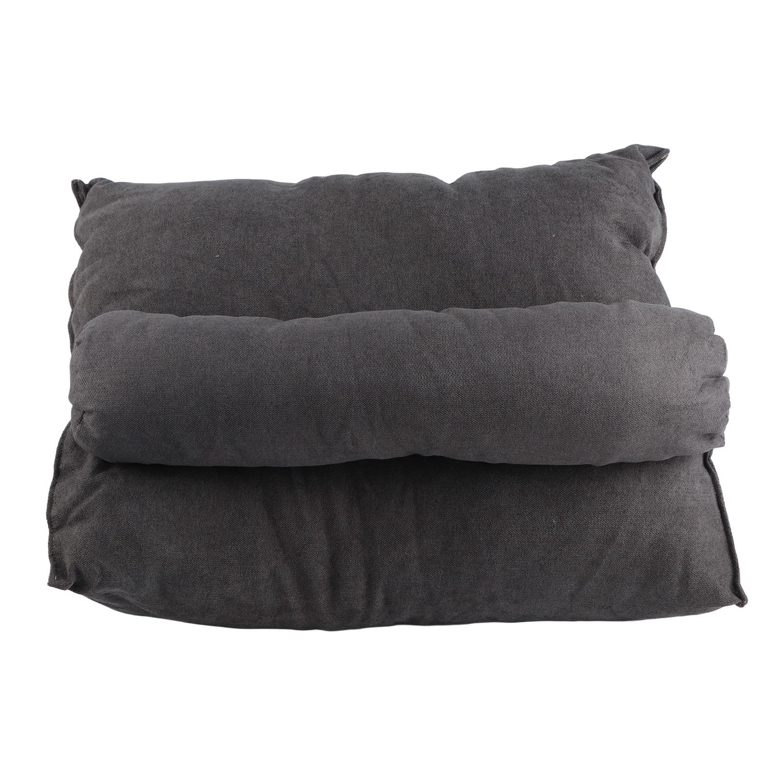 Large Backrest 60x22x50cm Triangular Design Detachable Soft Comfortable Reading Pillow Backrest for Home Sofa Bed Light Gray 60x22x50cm - Image 1