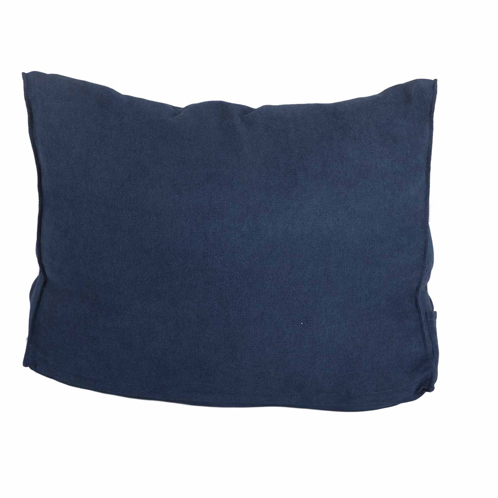 Large Backrest 60x22x50cm Triangular Design Detachable Soft Comfortable Reading Pillow Backrest for Home Sofa Bed Dark Blue 60x22x50cm - Image 8