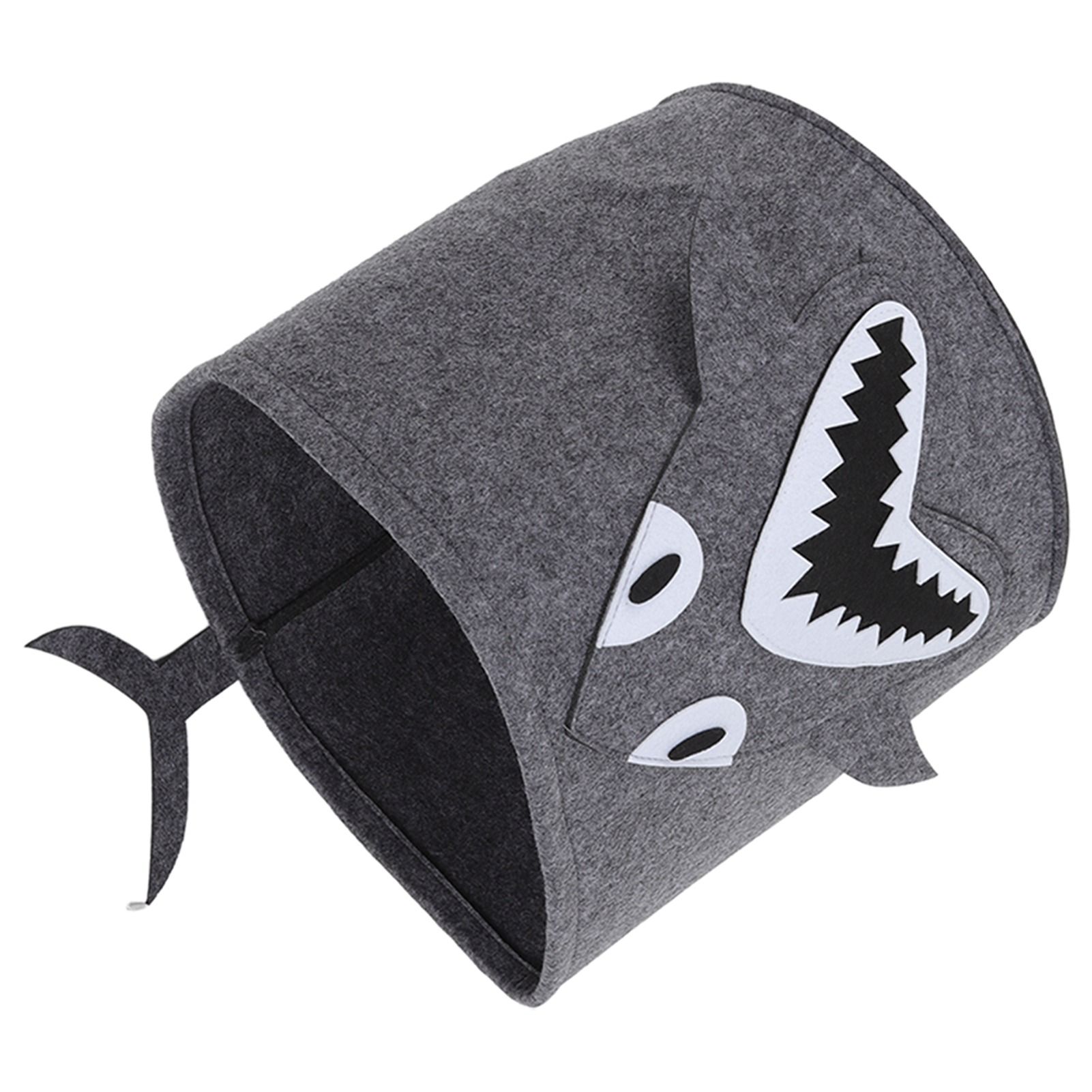 Cotton Laundry Hamper Thickened Cartoon Animal Children's Toys Household Debris Dirty Clothes Storage Bucket 30x27cm Shark - Image 3