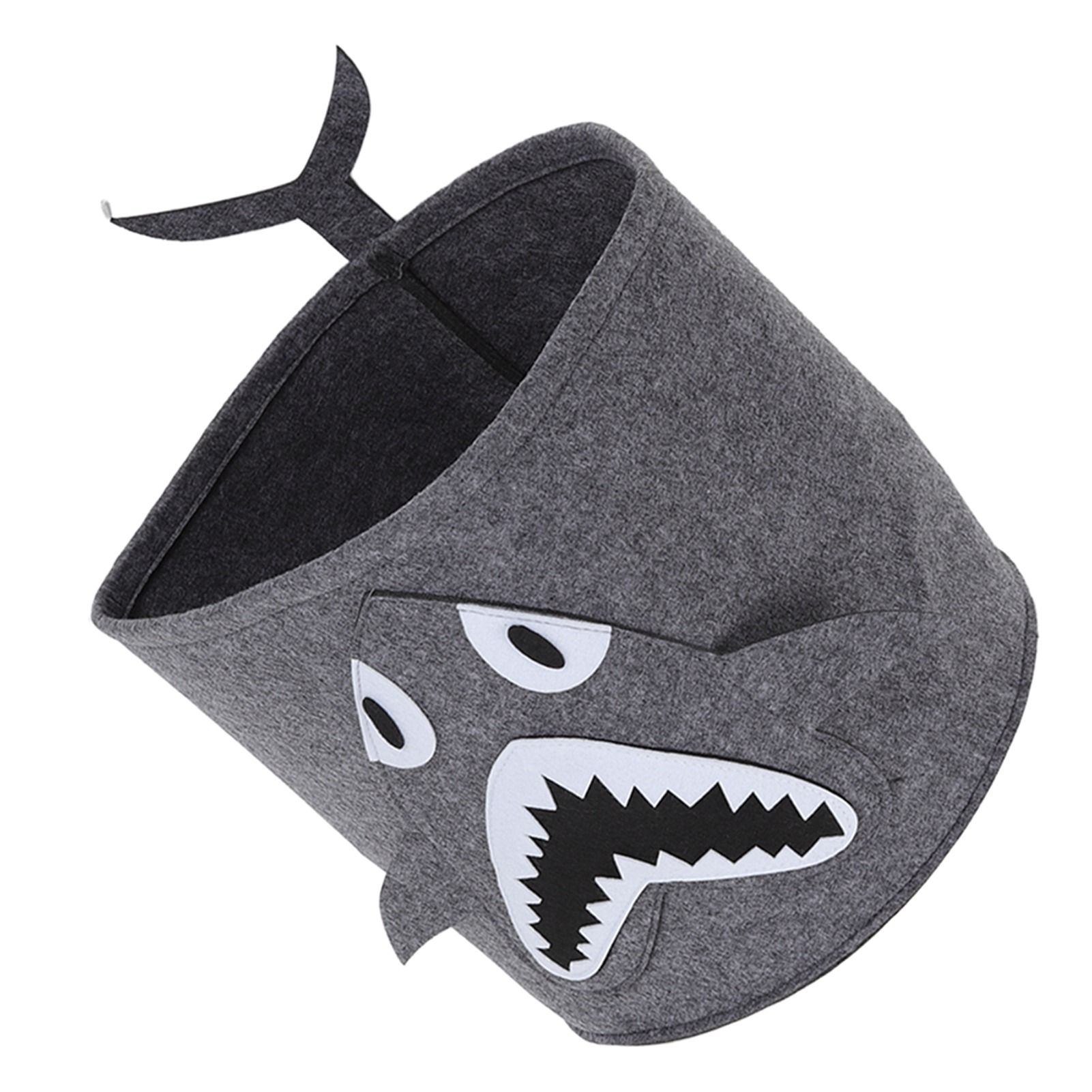 Cotton Laundry Hamper Thickened Cartoon Animal Children's Toys Household Debris Dirty Clothes Storage Bucket 30x27cm Shark - Image 4