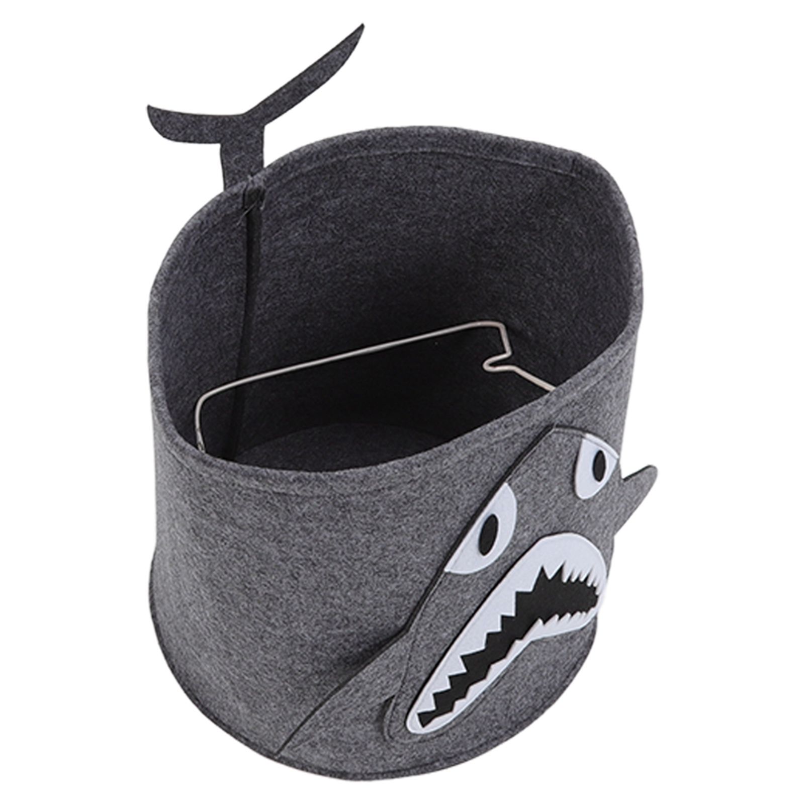 Cotton Laundry Hamper Thickened Cartoon Animal Children's Toys Household Debris Dirty Clothes Storage Bucket 30x27cm Shark - Image 5