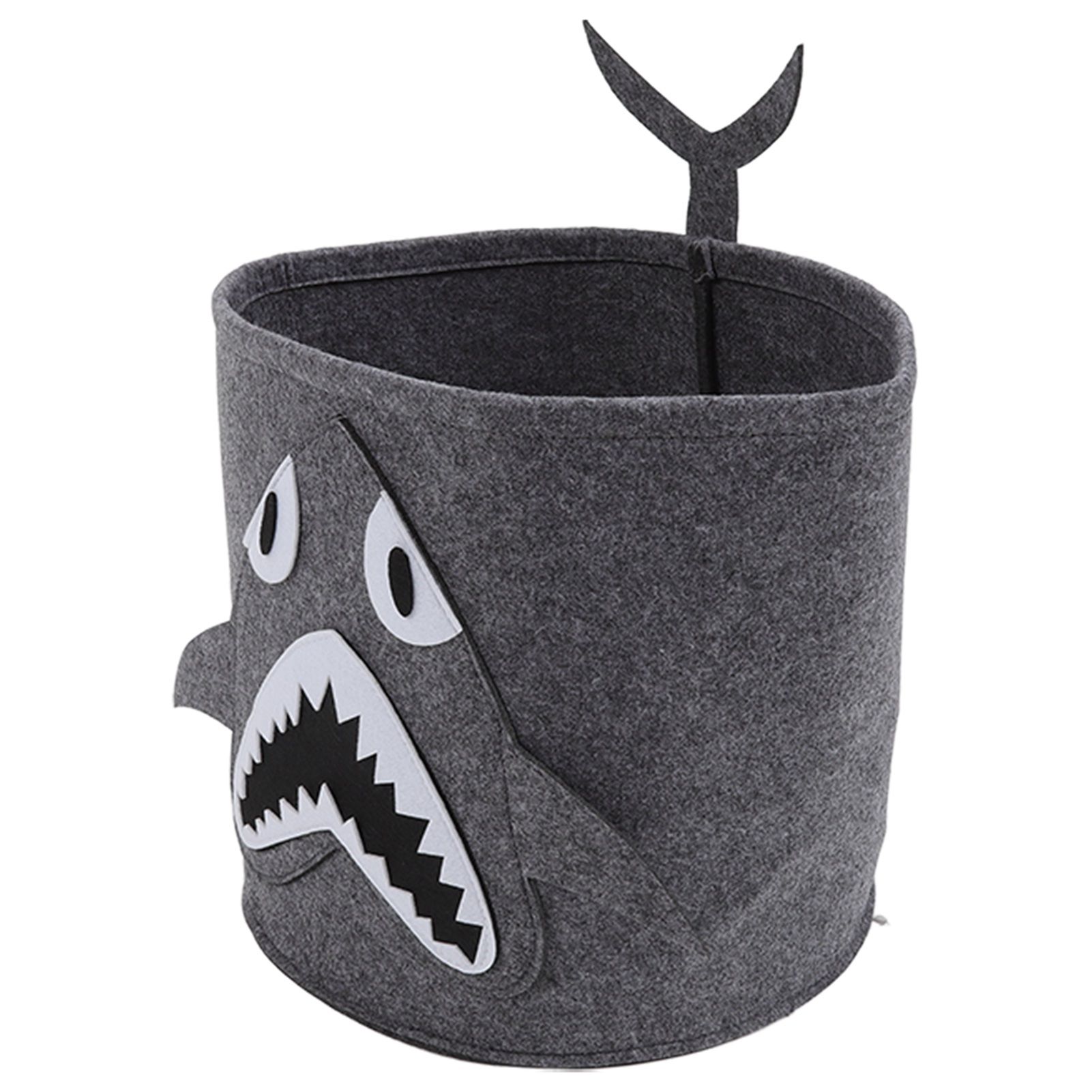 Cotton Laundry Hamper Thickened Cartoon Animal Children's Toys Household Debris Dirty Clothes Storage Bucket 30x27cm Shark - Image 7