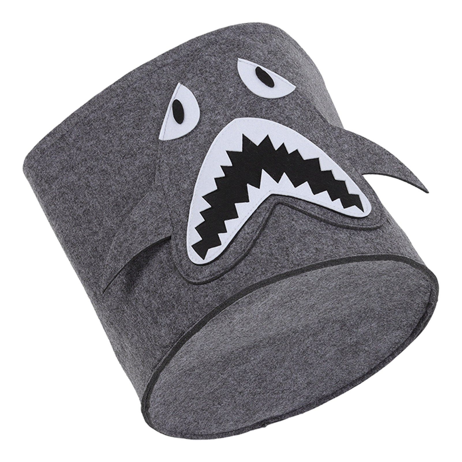Cotton Laundry Hamper Thickened Cartoon Animal Children's Toys Household Debris Dirty Clothes Storage Bucket 30x27cm Shark - Image 8