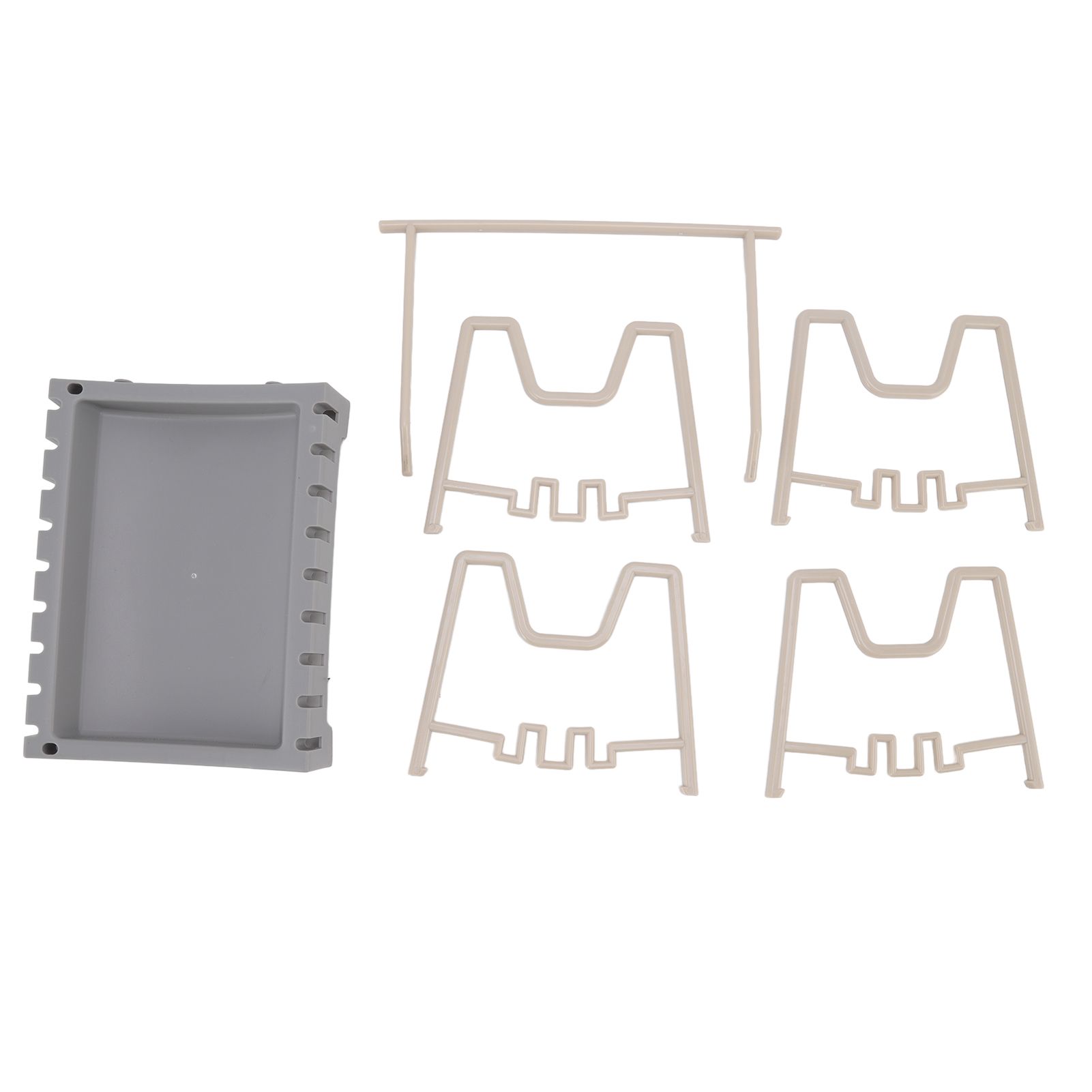 Pot Lid Holder Durable PP Space Saving Stable Nonslip Base Wide Application Cutting Board Organizer Type B - Image 1