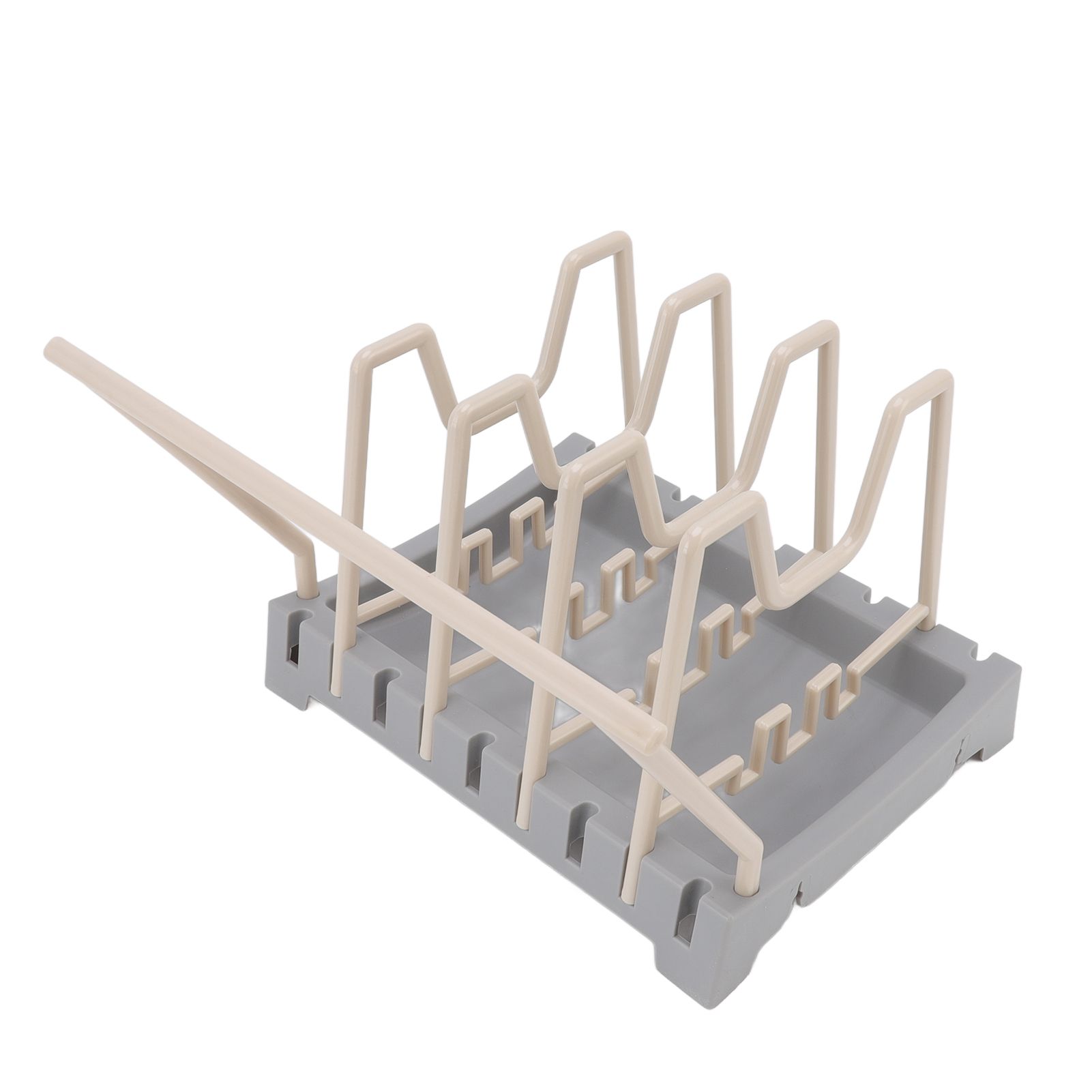 Pot Lid Holder Durable PP Space Saving Stable Nonslip Base Wide Application Cutting Board Organizer Type B - Image 6