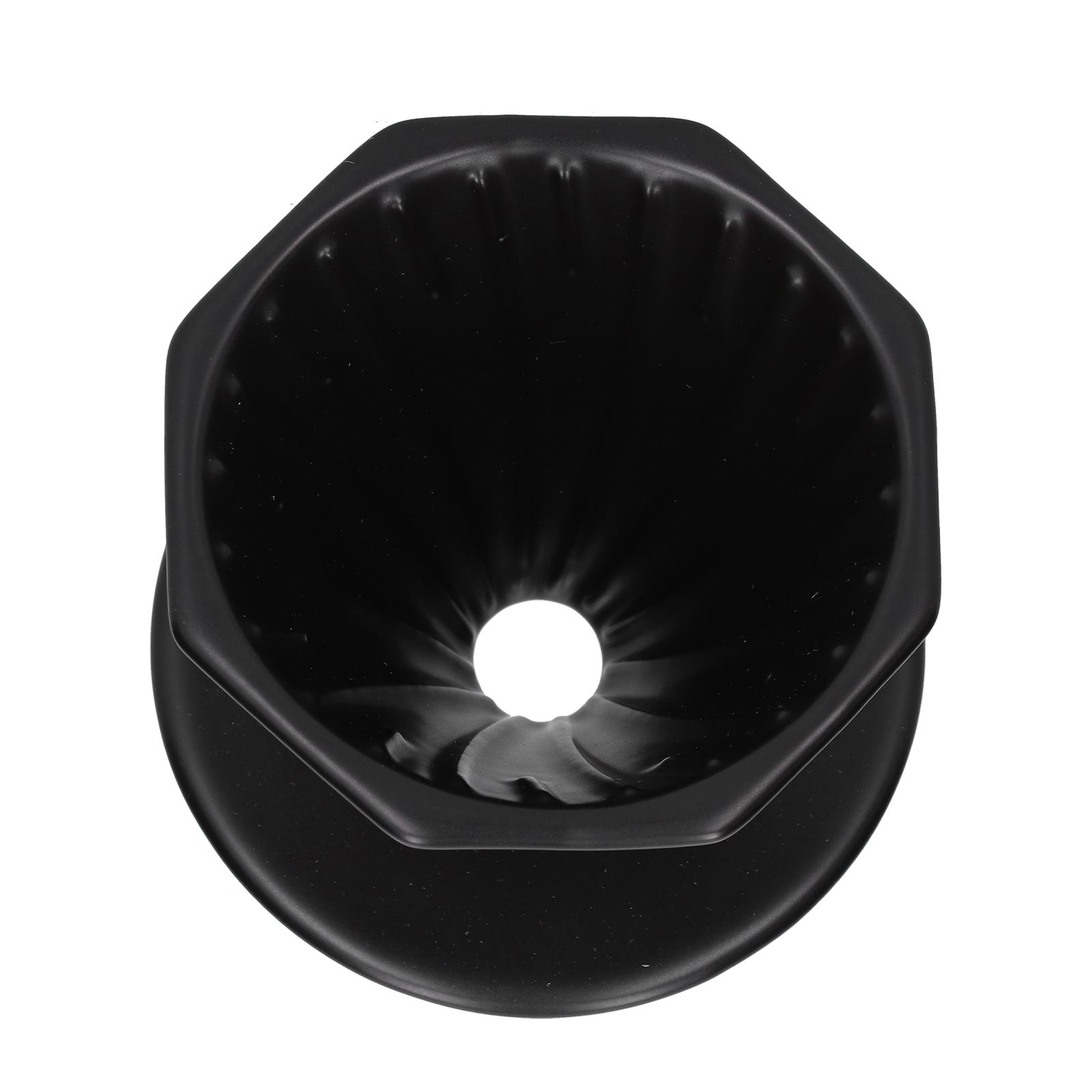 Coffee Dripper Ceramic Convenient Reliable Exquisite Portable Size Simple Design Pour Over Coffee DripperBlack - Image 4