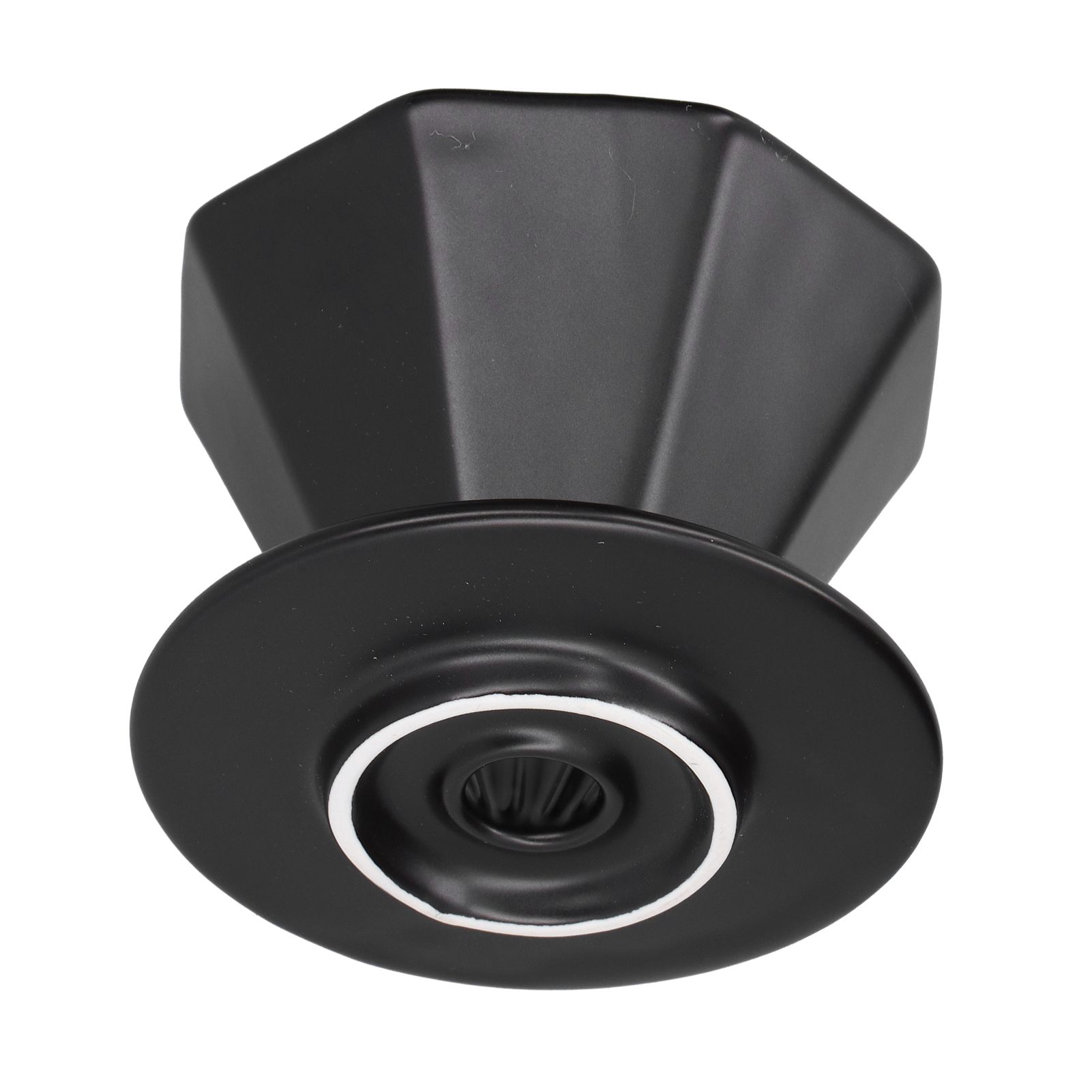 Coffee Dripper Ceramic Convenient Reliable Exquisite Portable Size Simple Design Pour Over Coffee DripperBlack - Image 5