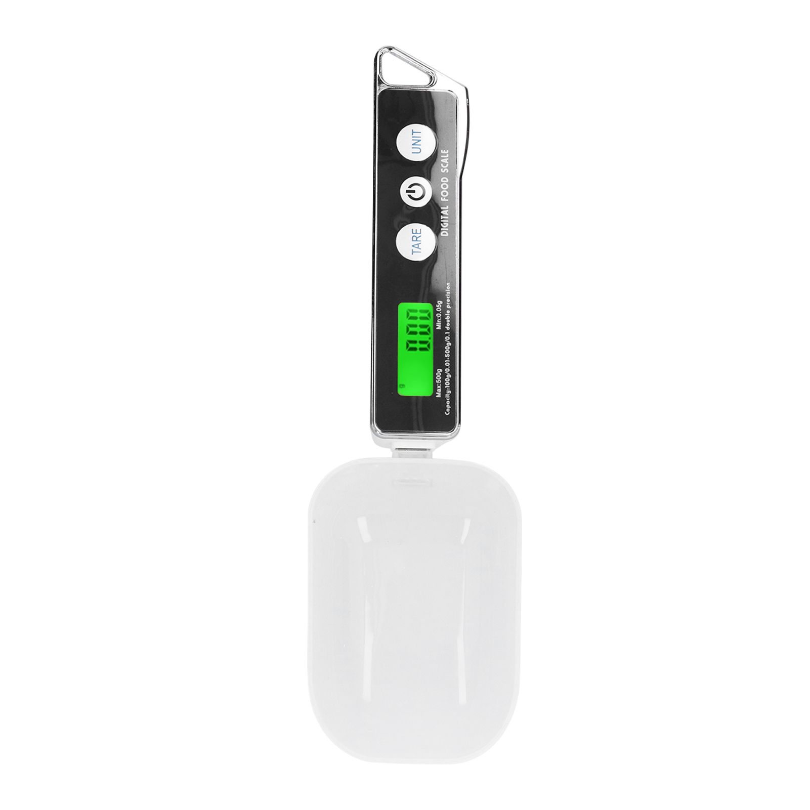 Digital Spoon Scale Household Portable Stainless Steel Kitchen Baking Scale for Flour Tea Spices 500g/0.1gBlack - Image 5
