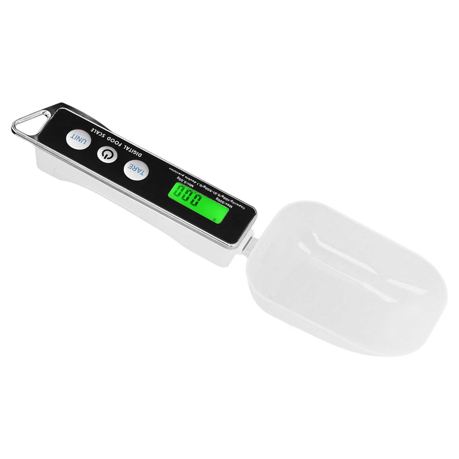 Digital Spoon Scale Household Portable Stainless Steel Kitchen Baking Scale for Flour Tea Spices 500g/0.1gBlack - Image 6