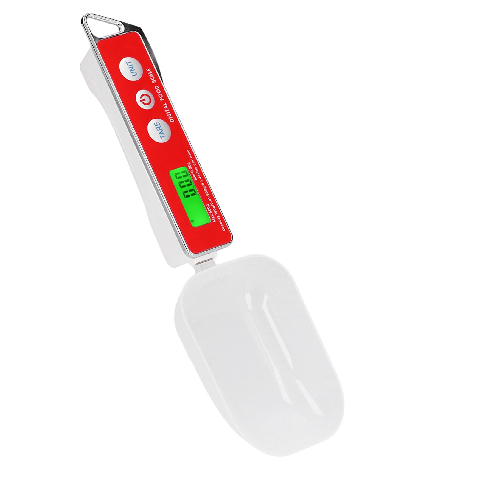 Digital Spoon Scale Household Portable Stainless Steel Kitchen Baking Scale for Flour Tea Spices 500g/0.1gRed - Image 3