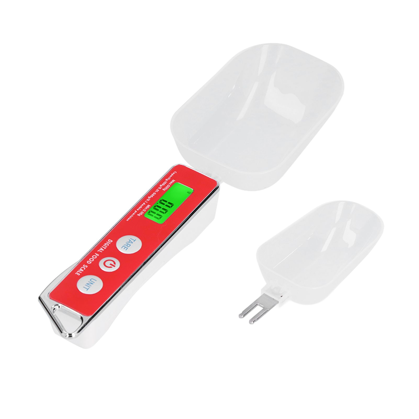 Digital Spoon Scale Household Portable Stainless Steel Kitchen Baking Scale for Flour Tea Spices 500g/0.1gRed - Image 7