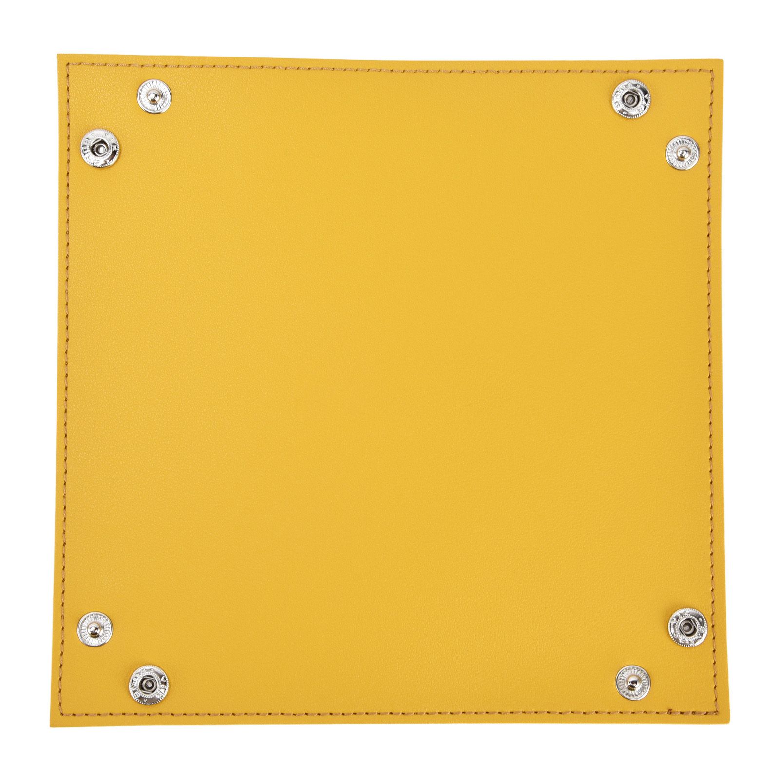 Leather Tray Fashionable Design Artificial Leather Durable Wide Application Mens Valet Tray for Jewelry Watch Key PhoneYellow - Image 7