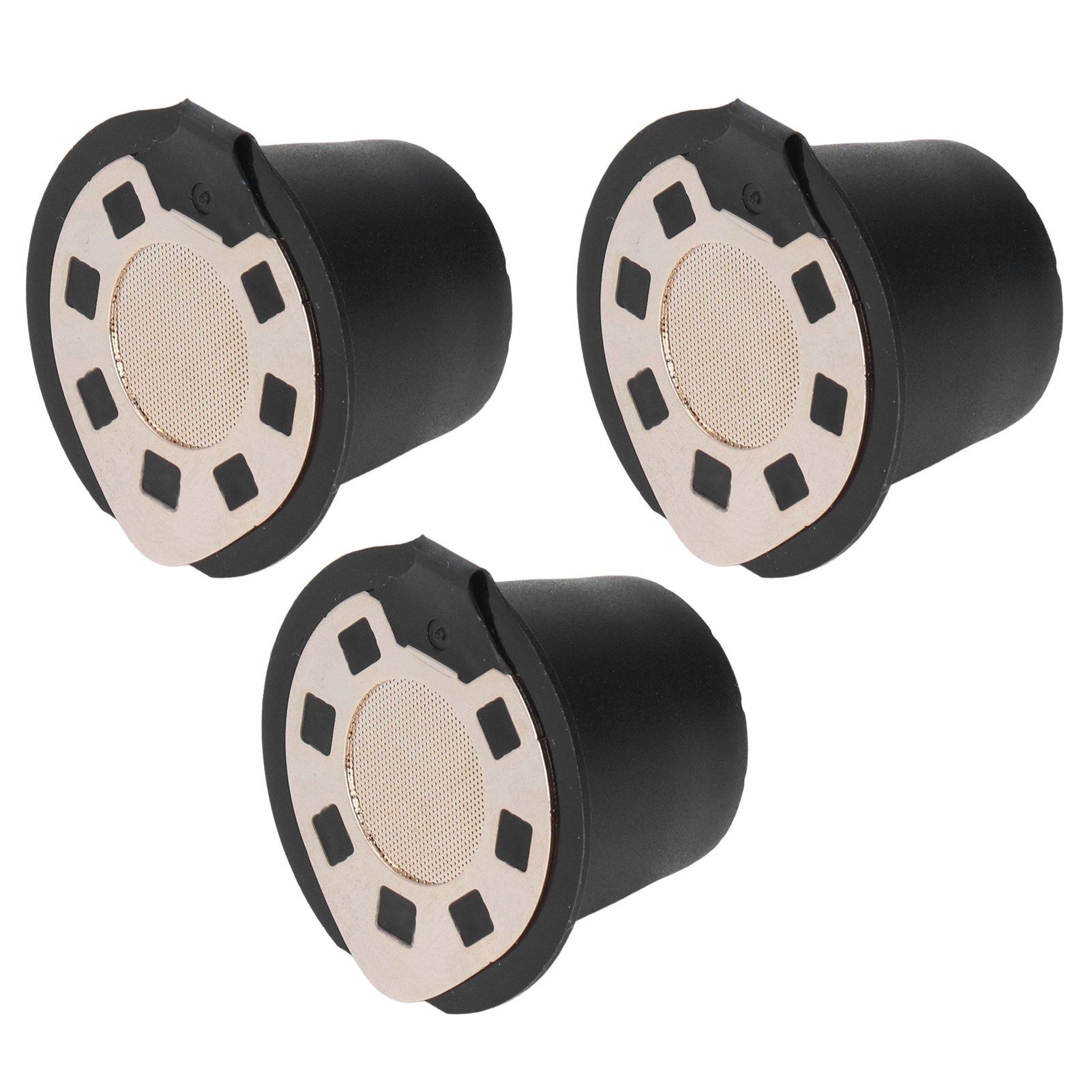 50ML Coffee Capsule Pods Cup with Spoon Brush Reusable Filter Stainless Steel Replacement for NespressoGold Plated - Image 2