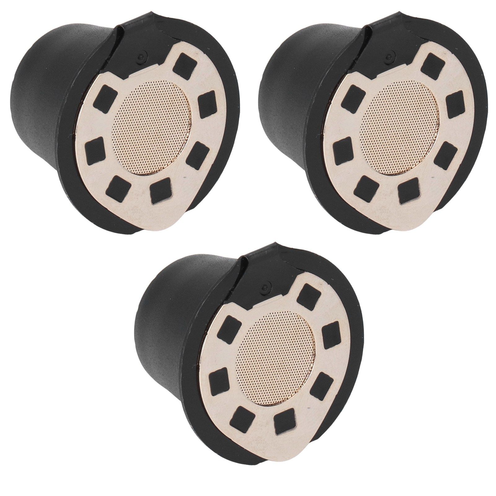50ML Coffee Capsule Pods Cup with Spoon Brush Reusable Filter Stainless Steel Replacement for NespressoGold Plated - Image 5