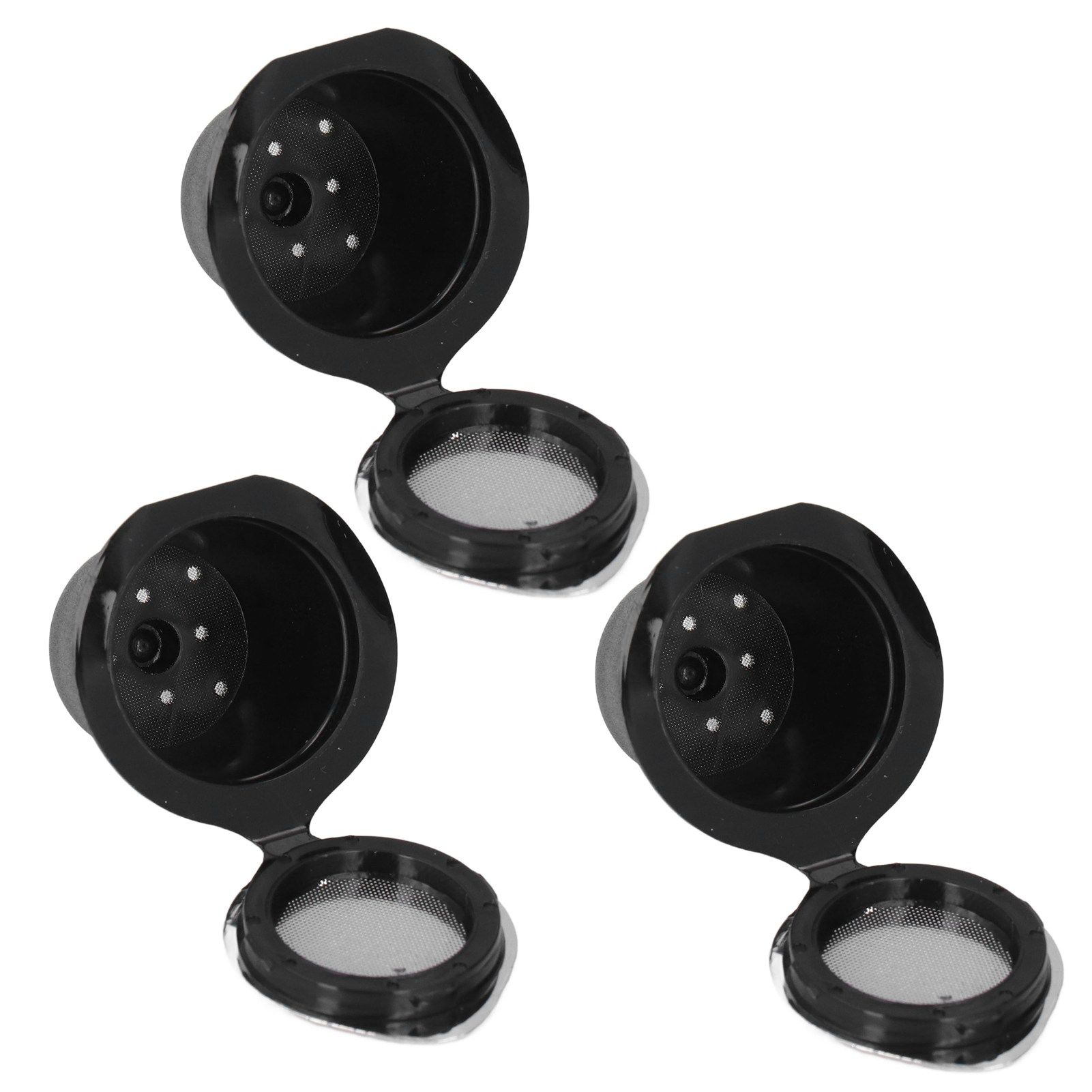 50ML Coffee Capsule Pods Cup with Spoon Brush Reusable Filter Stainless Steel Replacement for NespressoChrome Plated - Image 3
