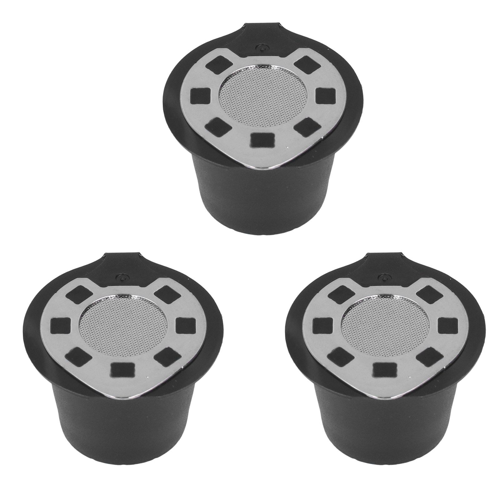 50ML Coffee Capsule Pods Cup with Spoon Brush Reusable Filter Stainless Steel Replacement for NespressoChrome Plated - Image 7