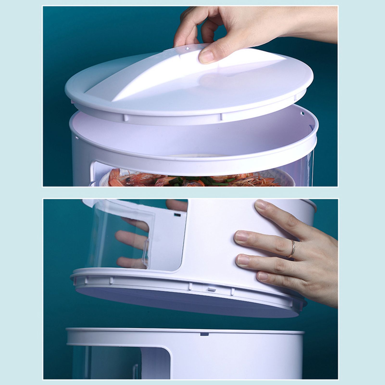 Insulated Food Cover Multilayer Heat Preservation Warm Intimate Effective Isolation Stackable Dish Cover4 Layers - Image 4