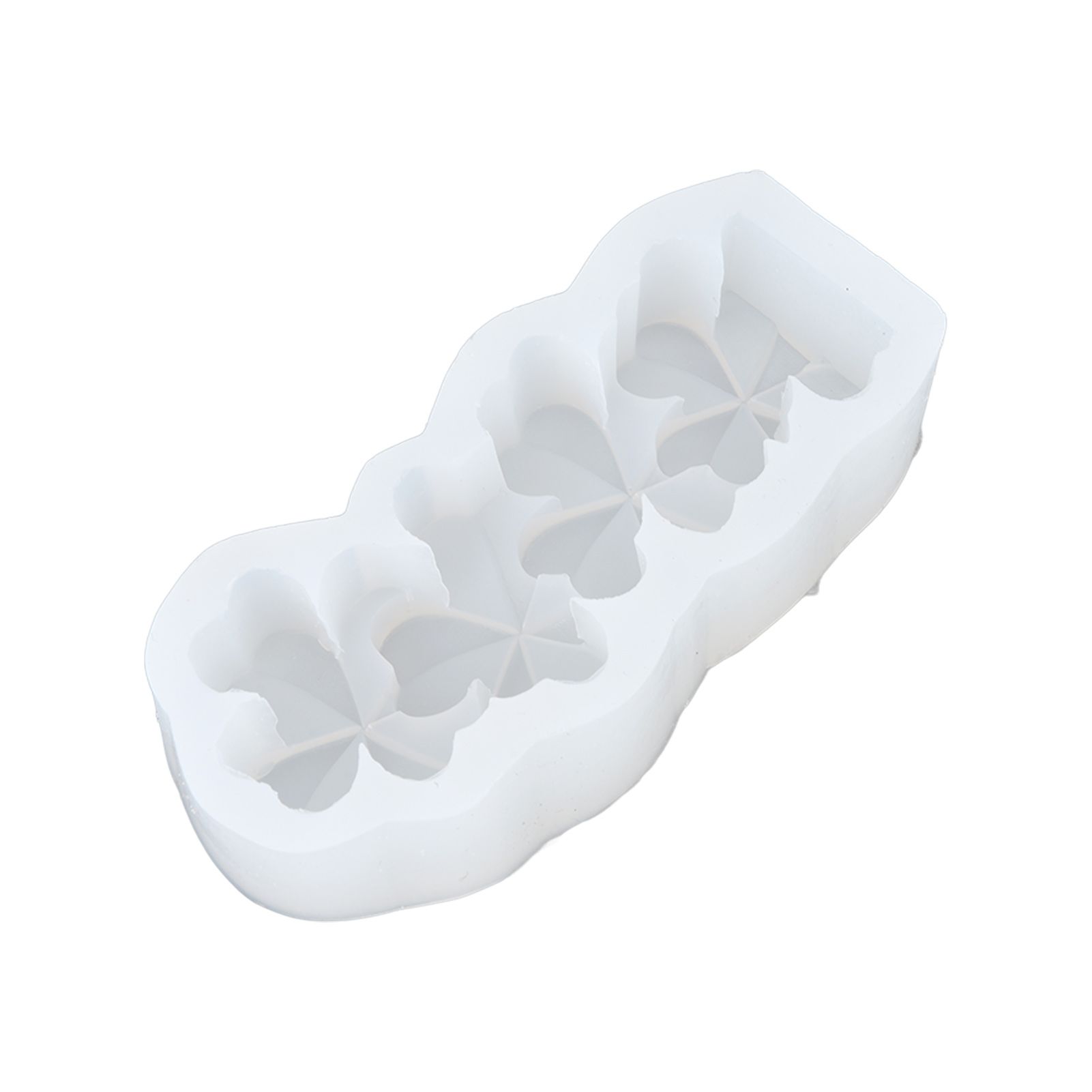 Candle Molds Silicone Easy Demoulding Food Grade Silicone DIY Chocolate Cake Mould for DIY Crafts Home DecorationFour Leaf Clover - Image 1