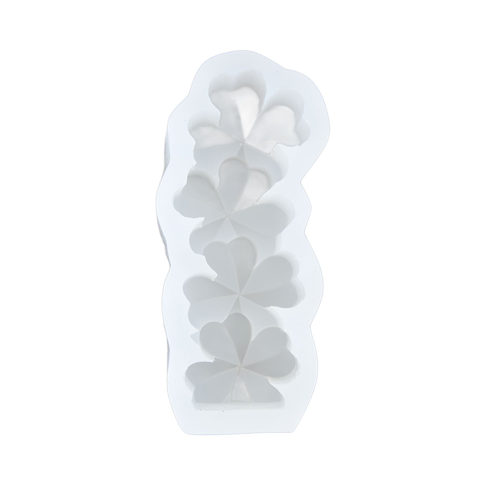 Candle Molds Silicone Easy Demoulding Food Grade Silicone DIY Chocolate Cake Mould for DIY Crafts Home DecorationFour Leaf Clover - Image 2