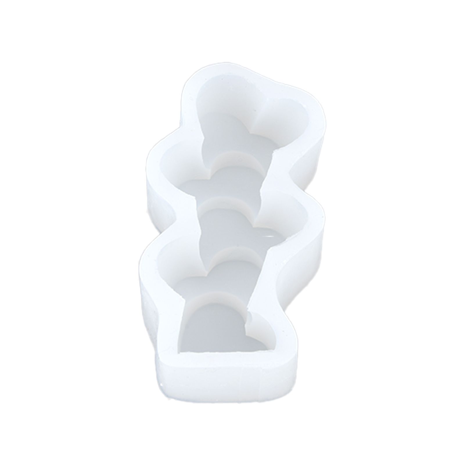 Candle Molds Silicone Easy Demoulding Food Grade Silicone DIY Chocolate Cake Mould for DIY Crafts Home DecorationLove Heart - Image 1