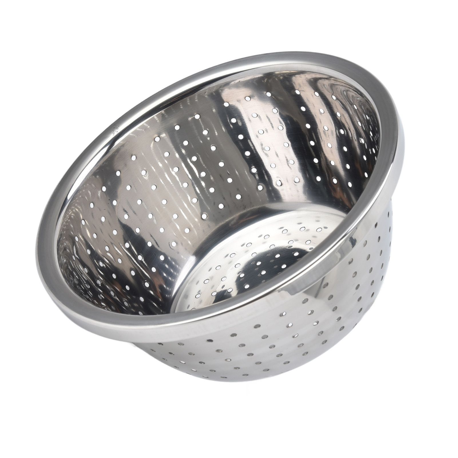 Vegetable Washing Basket Rustproof Multifunction Stainless Steel Colander for Kitchen Household Silver18cm - Image 3