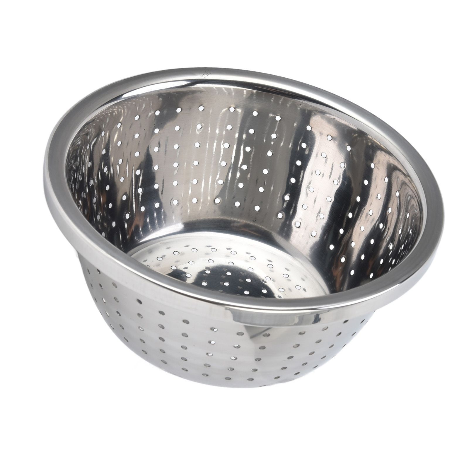 Vegetable Washing Basket Rustproof Multifunction Stainless Steel Colander for Kitchen Household Silver18cm - Image 4