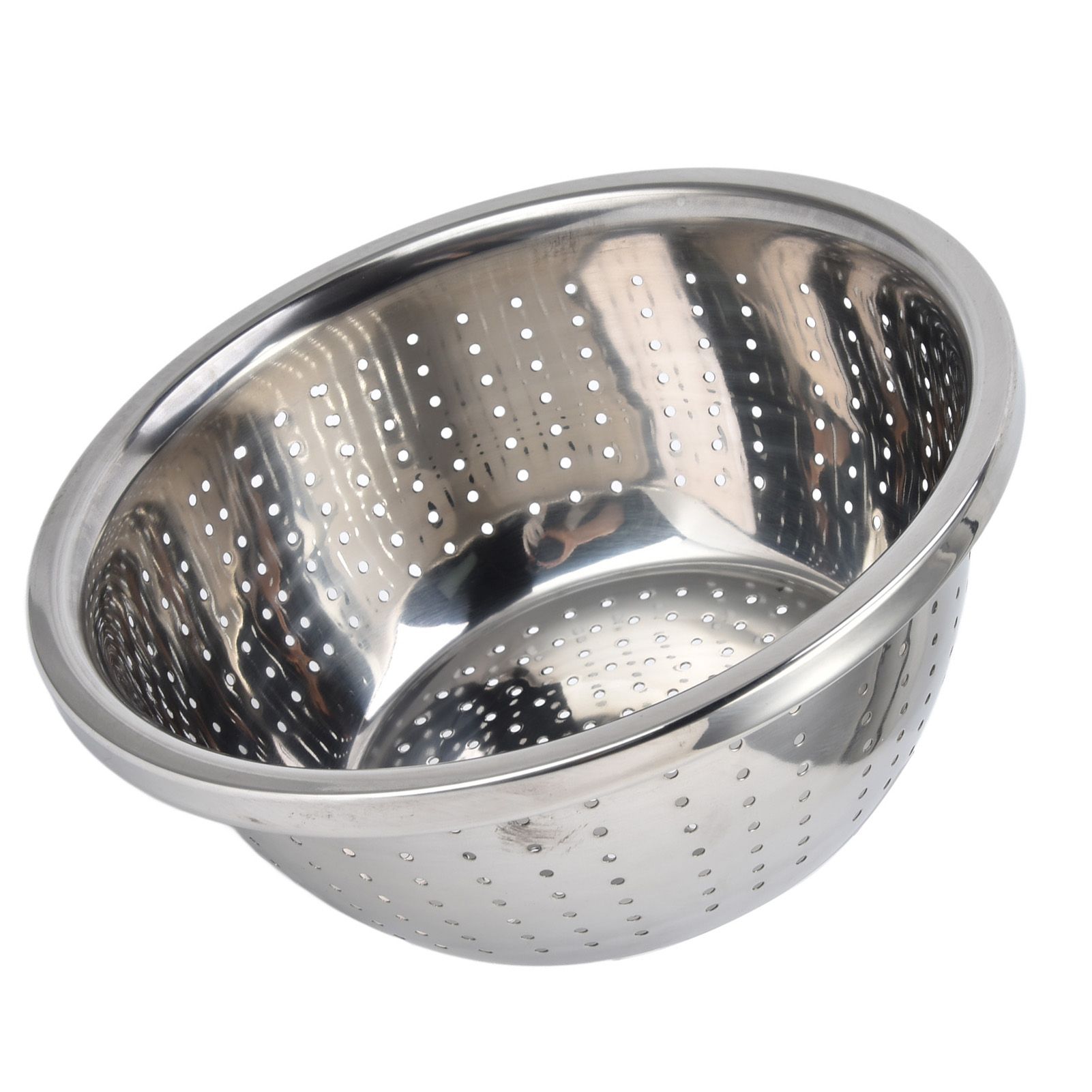 Vegetable Washing Basket Rustproof Multifunction Stainless Steel Colander for Kitchen Household Silver22cm - Image 3