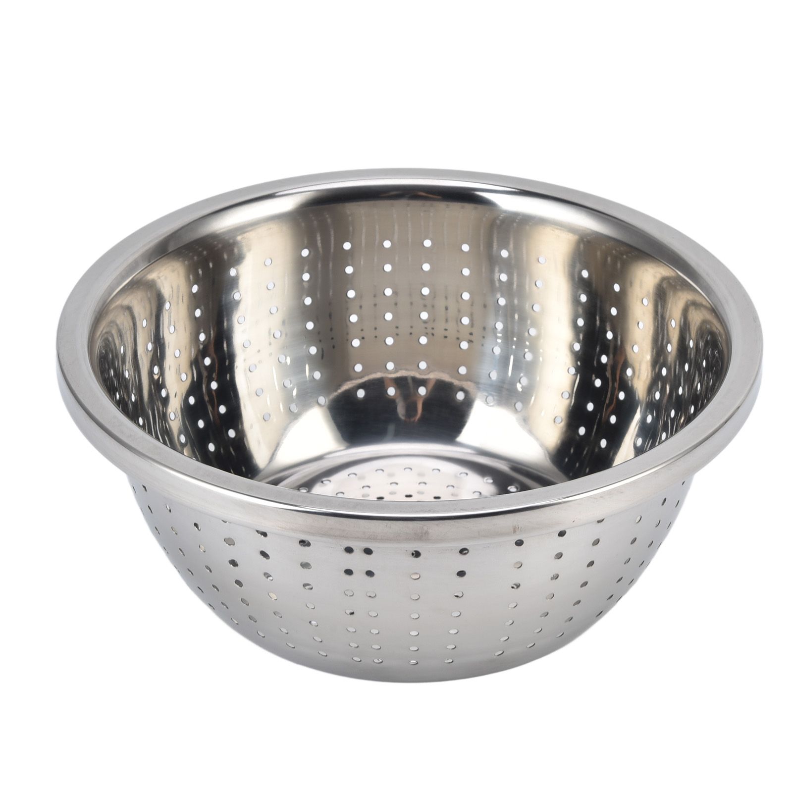 Vegetable Washing Basket Rustproof Multifunction Stainless Steel Colander for Kitchen Household Silver22cm - Image 6