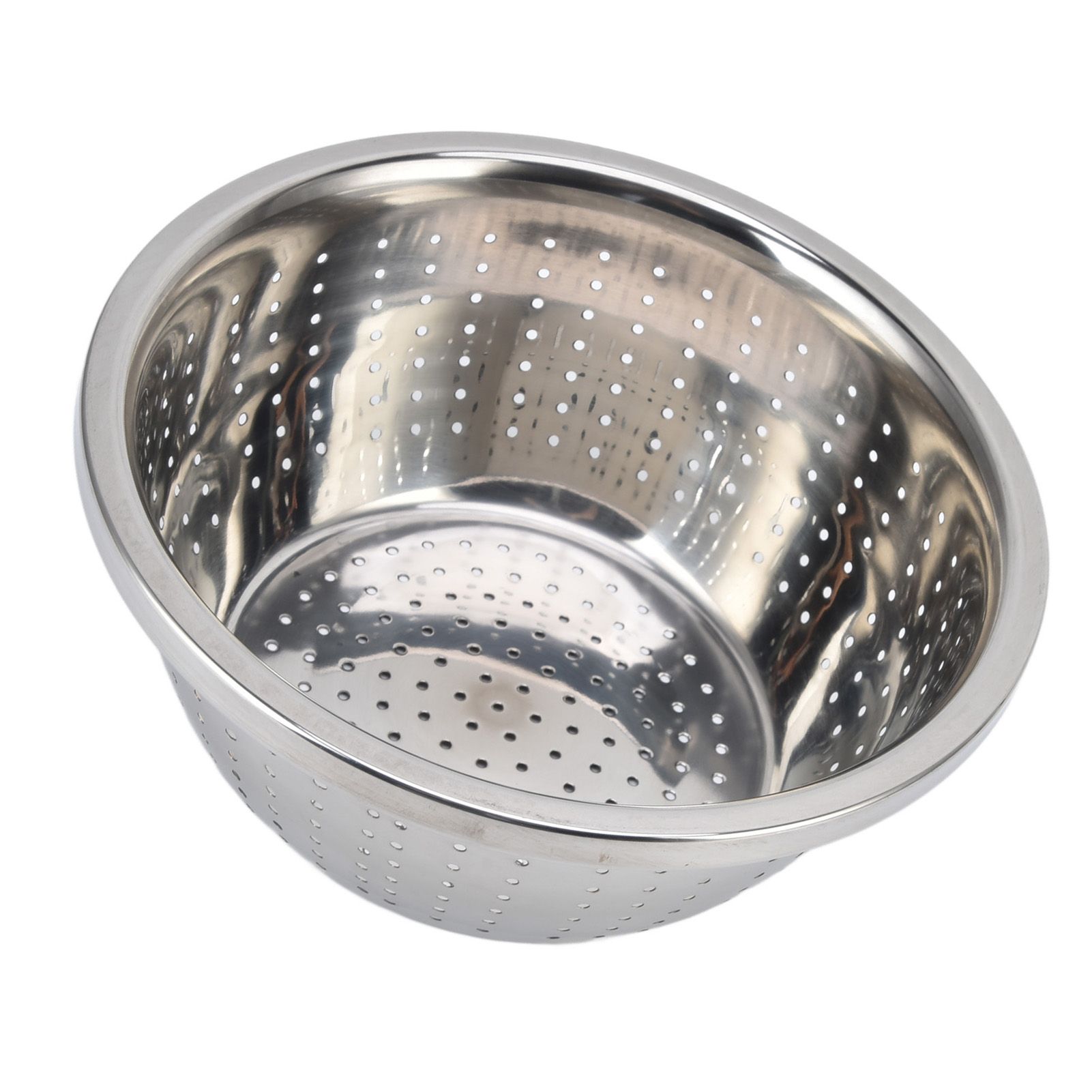 Vegetable Washing Basket Rustproof Multifunction Stainless Steel Colander for Kitchen Household Silver22cm - Image 7