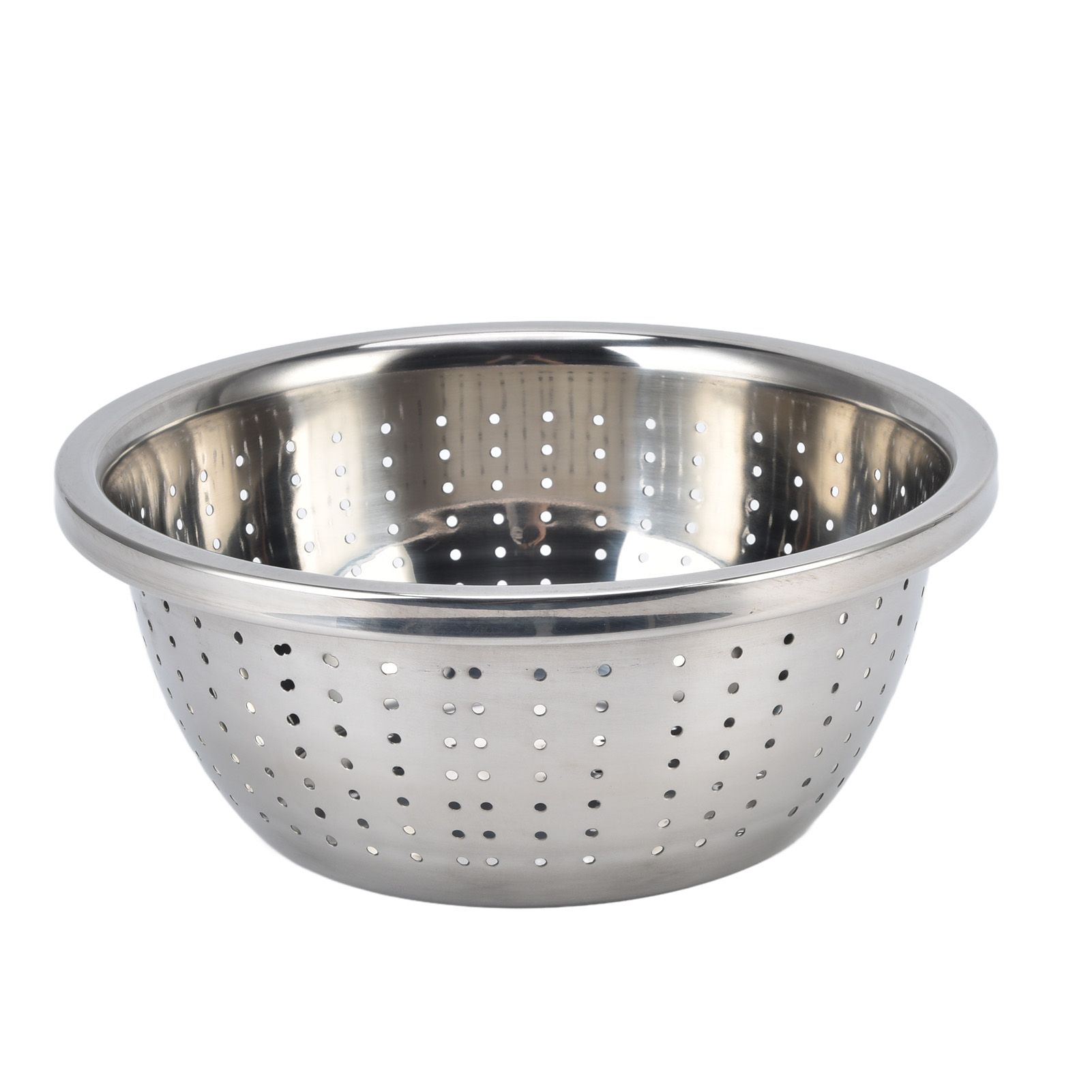 Vegetable Washing Basket Rustproof Multifunction Stainless Steel Colander for Kitchen Household Silver22cm - Image 8