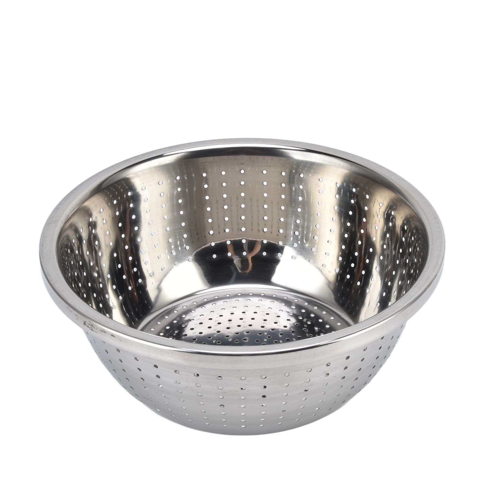 Vegetable Washing Basket Rustproof Multifunction Stainless Steel Colander for Kitchen Household Silver26cm - Image 6
