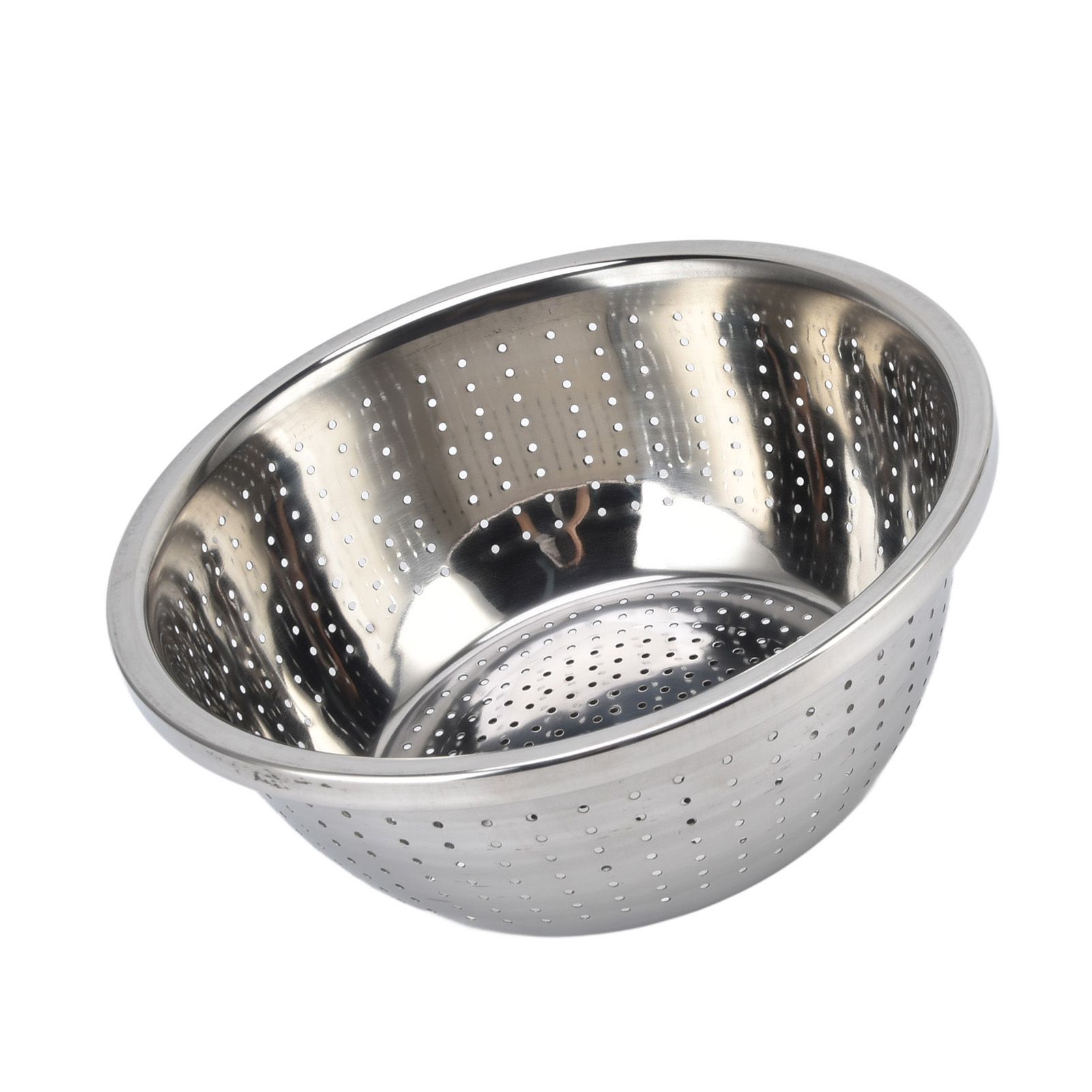 Vegetable Washing Basket Rustproof Multifunction Stainless Steel Colander for Kitchen Household Silver26cm - Image 7