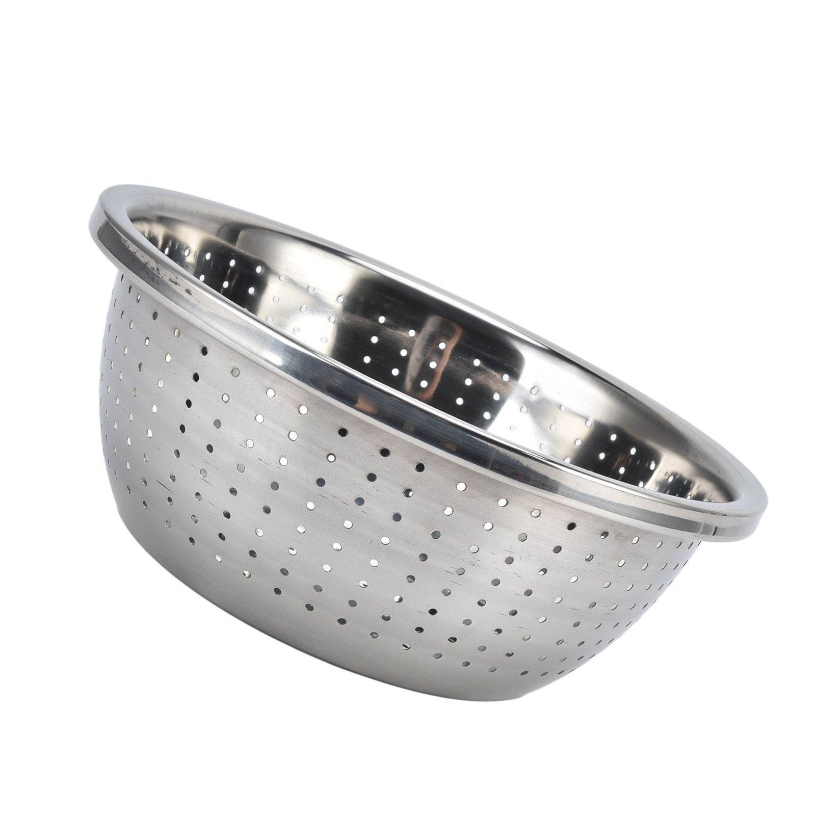 Vegetable Washing Basket Rustproof Multifunction Stainless Steel Colander for Kitchen Household Silver26cm - Image 8