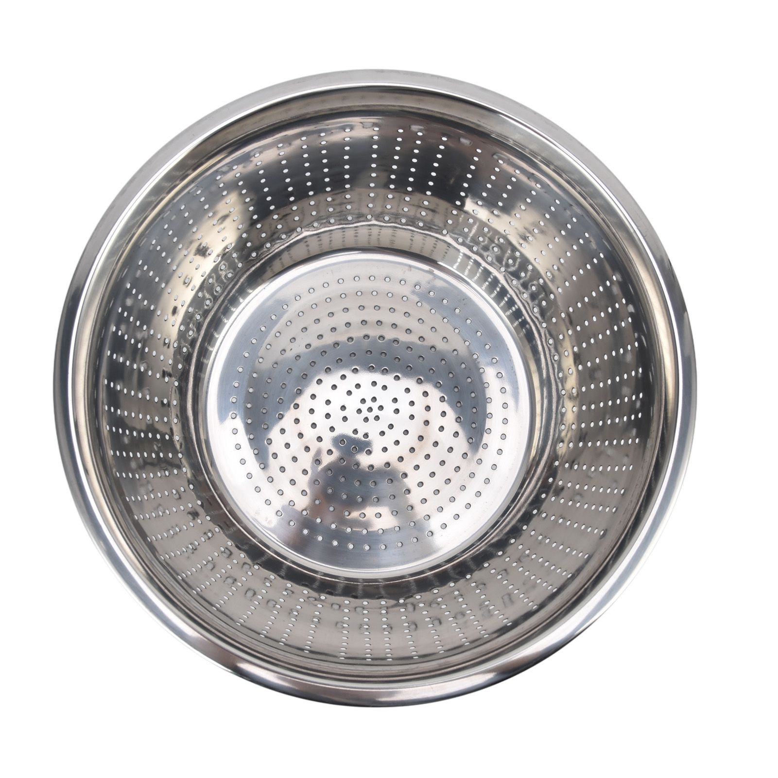 Vegetable Washing Basket Rustproof Multifunction Stainless Steel Colander for Kitchen Household Silver28cm - Image 4