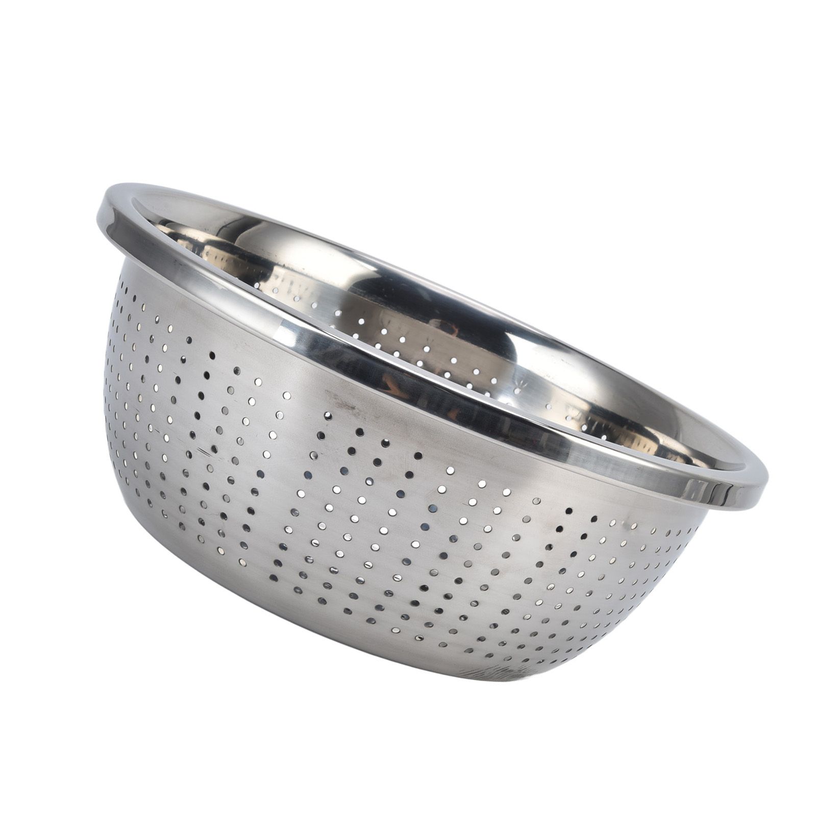 Vegetable Washing Basket Rustproof Multifunction Stainless Steel Colander for Kitchen Household Silver28cm - Image 8