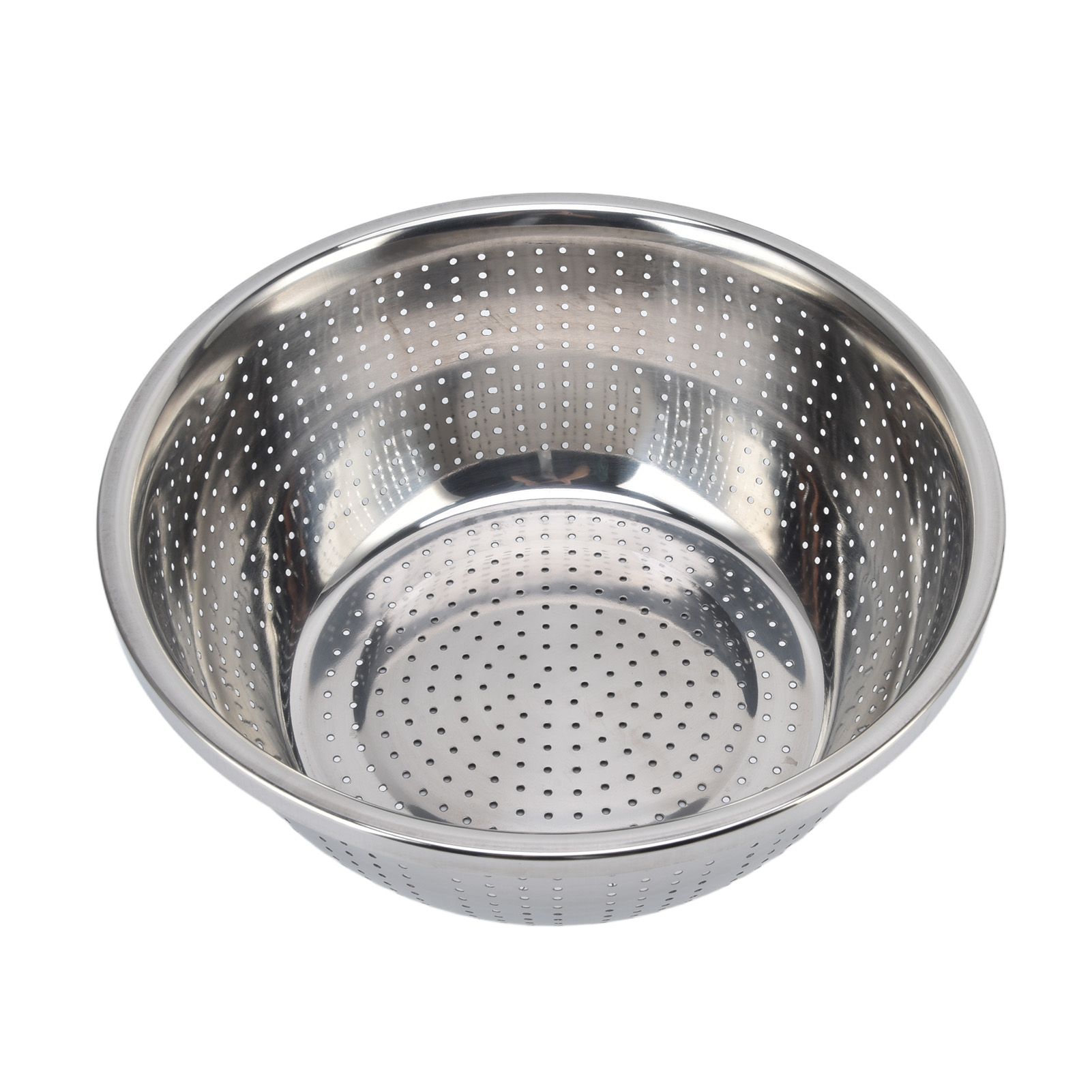 Vegetable Washing Basket Rustproof Multifunction Stainless Steel Colander for Kitchen Household Silver30cm - Image 1