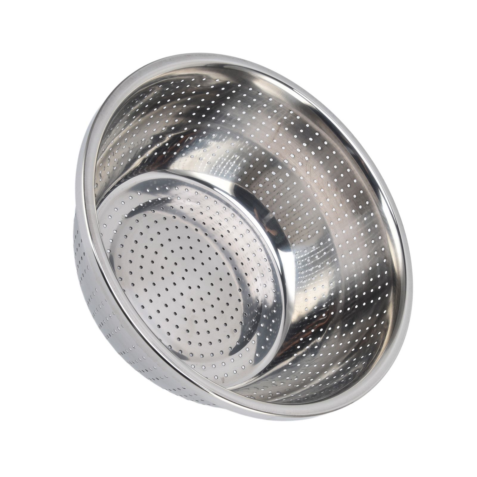 Vegetable Washing Basket Rustproof Multifunction Stainless Steel Colander for Kitchen Household Silver30cm - Image 3