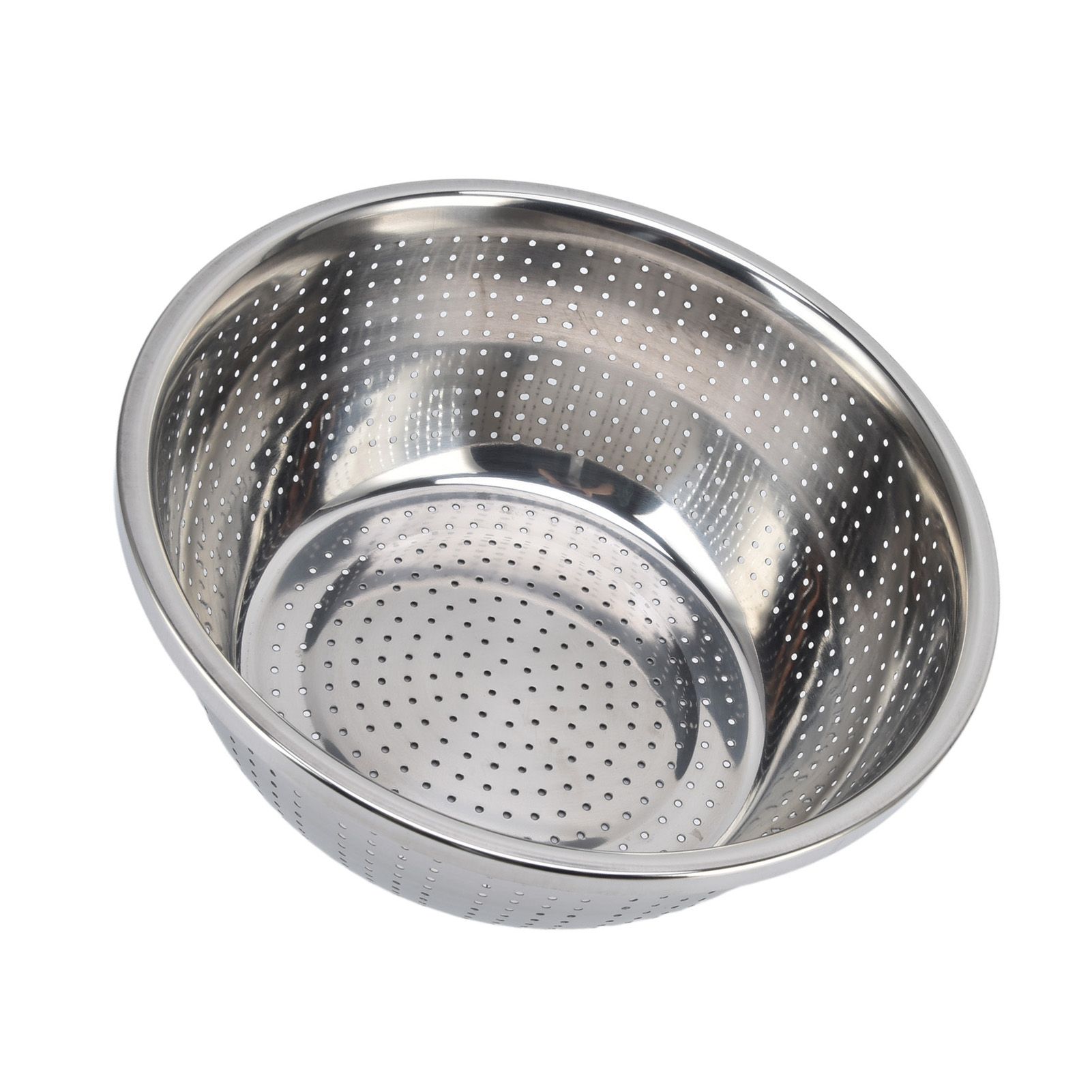 Vegetable Washing Basket Rustproof Multifunction Stainless Steel Colander for Kitchen Household Silver30cm - Image 4