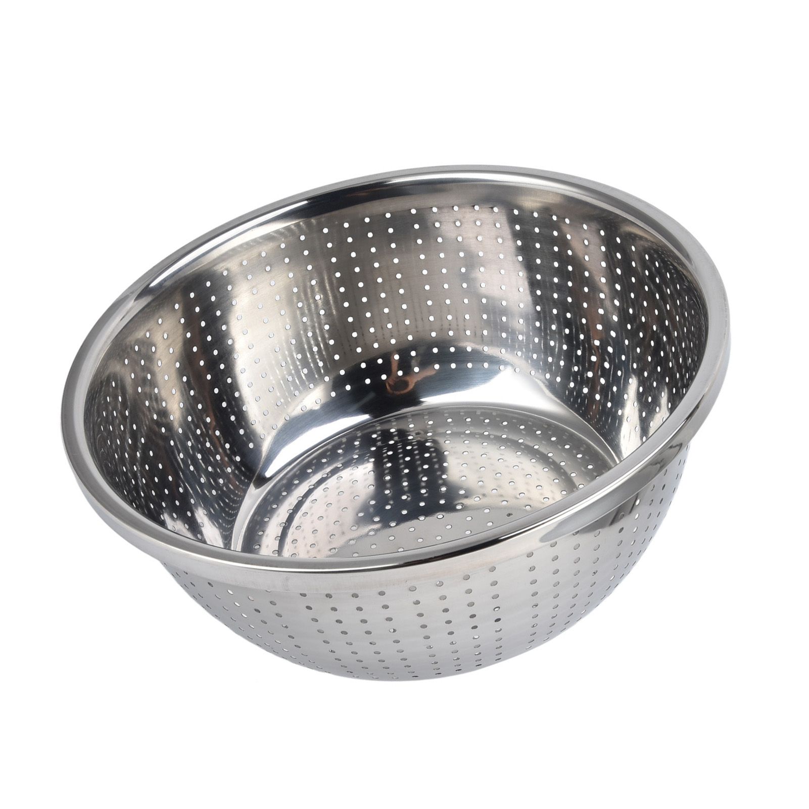 Vegetable Washing Basket Rustproof Multifunction Stainless Steel Colander for Kitchen Household Silver30cm - Image 6