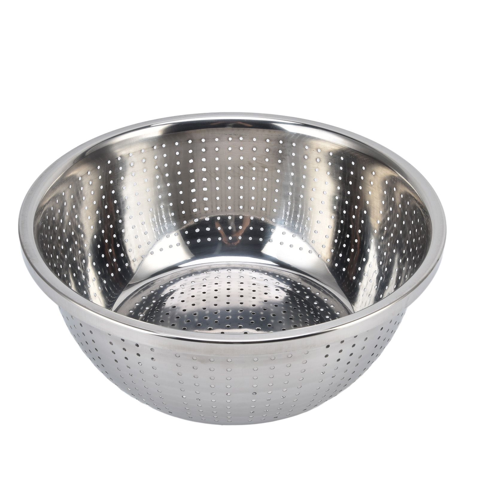 Vegetable Washing Basket Rustproof Multifunction Stainless Steel Colander for Kitchen Household Silver30cm - Image 8