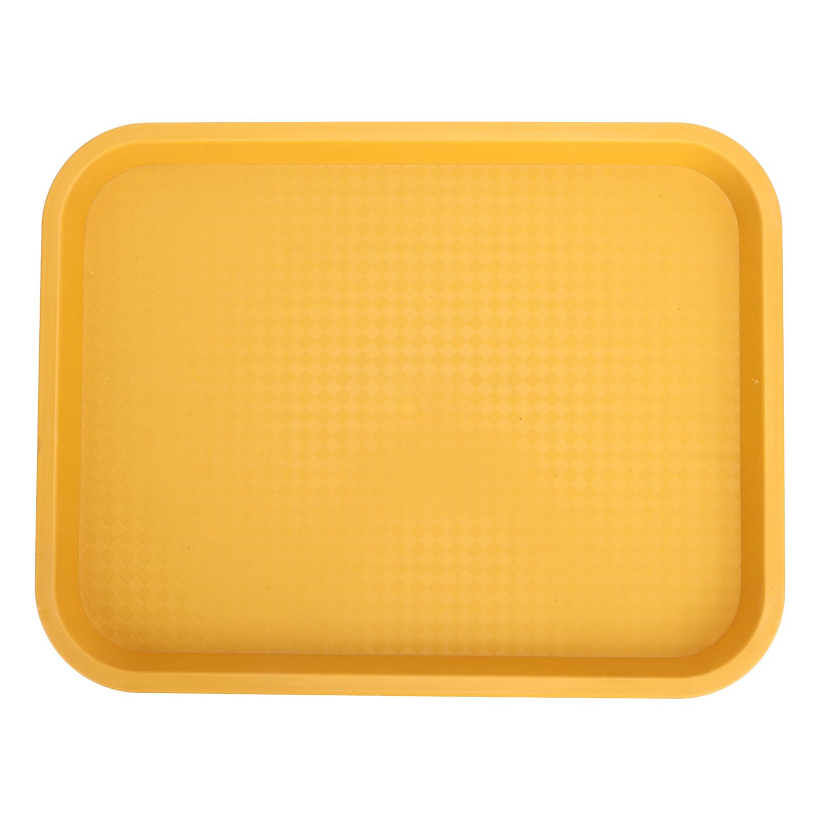 Fast Food Tray PP Rectangular Thick Slip Resistant Multi Purpose Food Service Tray for Restaurant CanteenYellow - Image 5