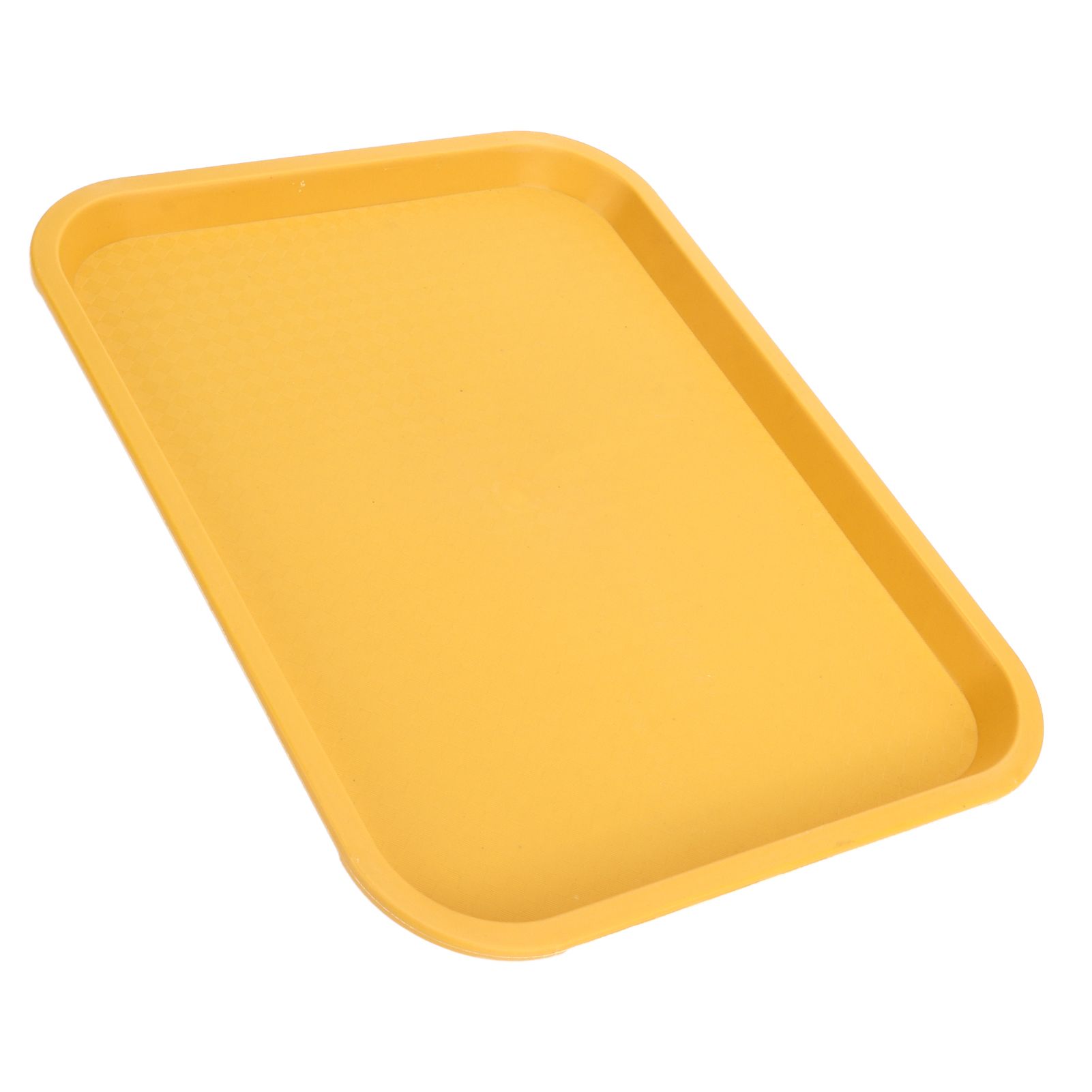 Fast Food Tray PP Rectangular Thick Slip Resistant Multi Purpose Food Service Tray for Restaurant CanteenYellow - Image 6