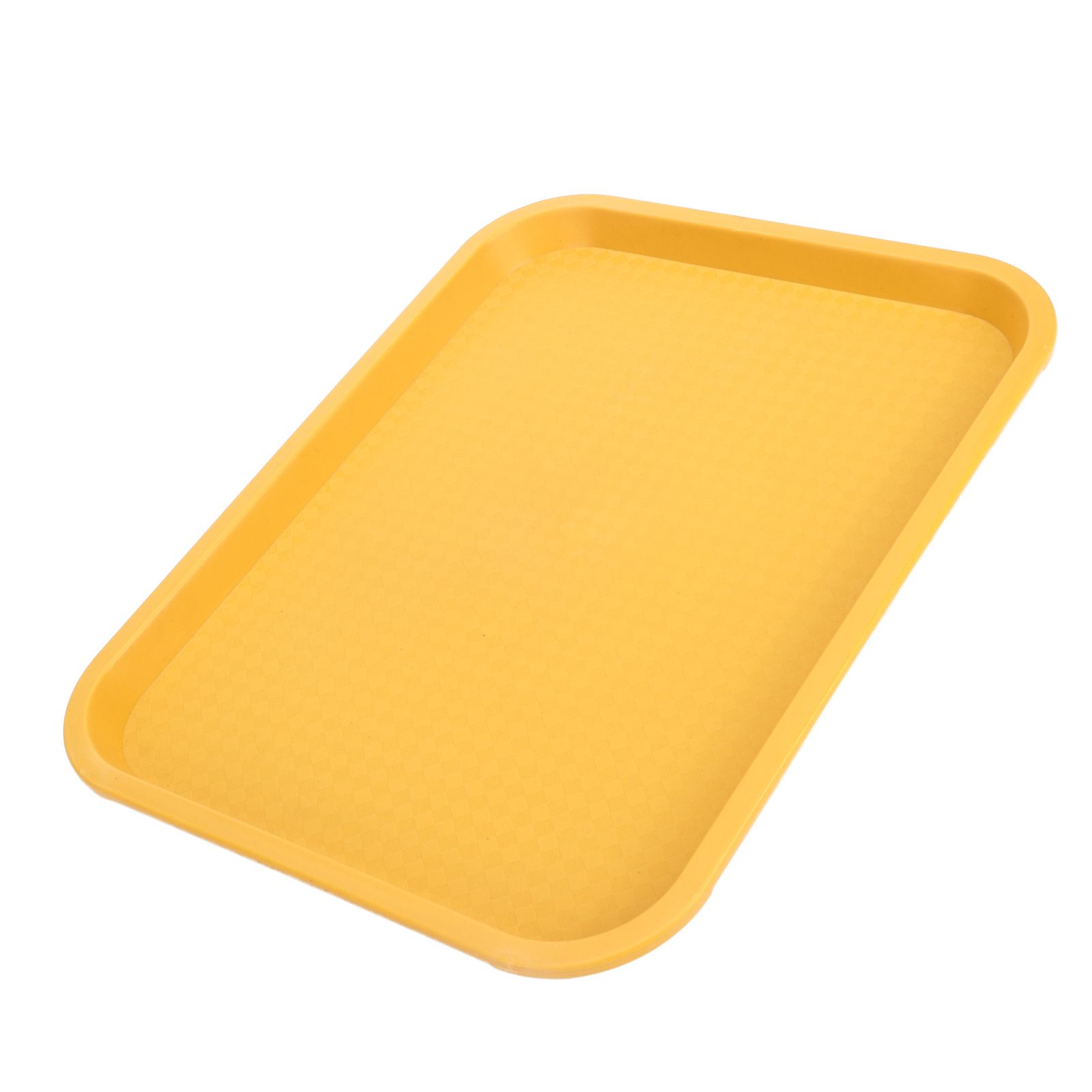 Fast Food Tray PP Rectangular Thick Slip Resistant Multi Purpose Food Service Tray for Restaurant CanteenYellow - Image 7